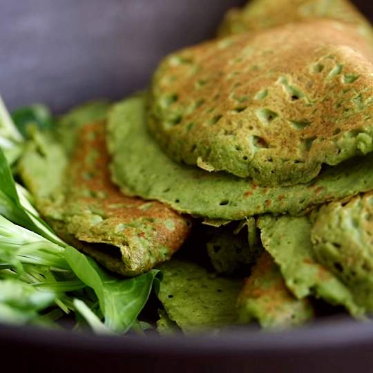 Anteprima ricetta Crepes verdi agli spinaci