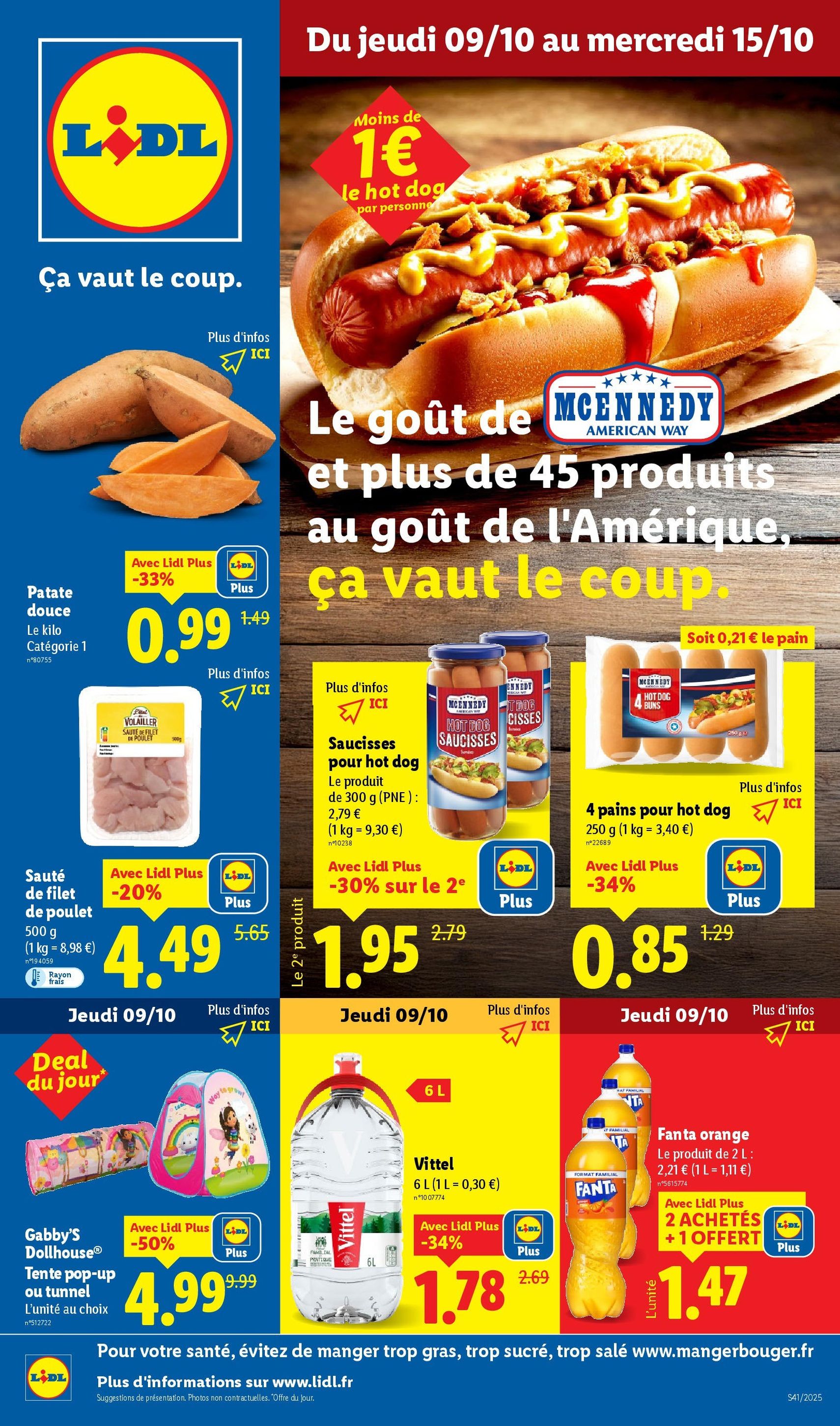 LIDL catalogue semaine 41 - brochure valable à partir du 09/10/2025, page 1 sur 73