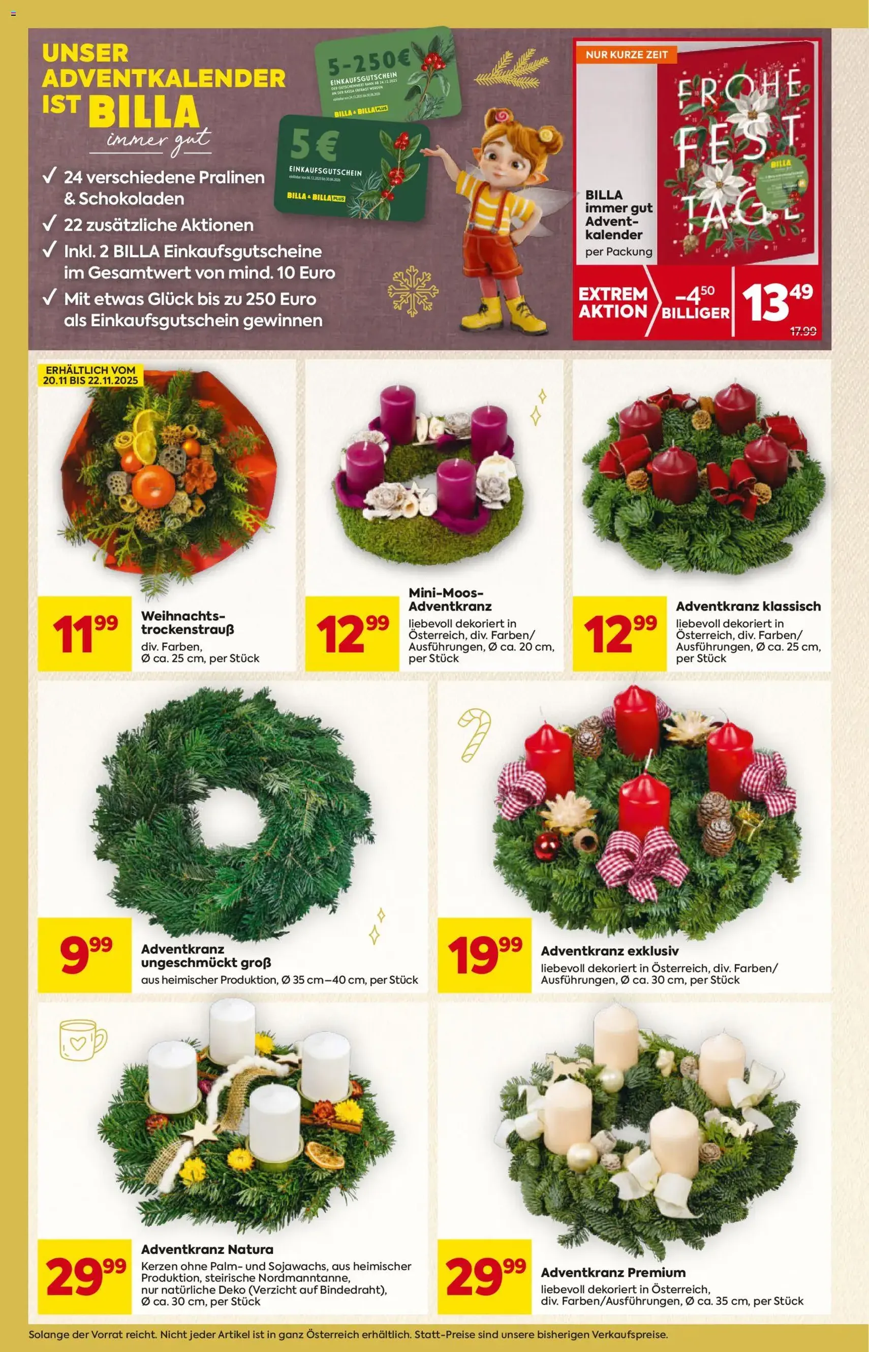 Billa Flugblatt - Gültiger Prospekt ab 20.11.2025, Seite 8 von insgesamt 20