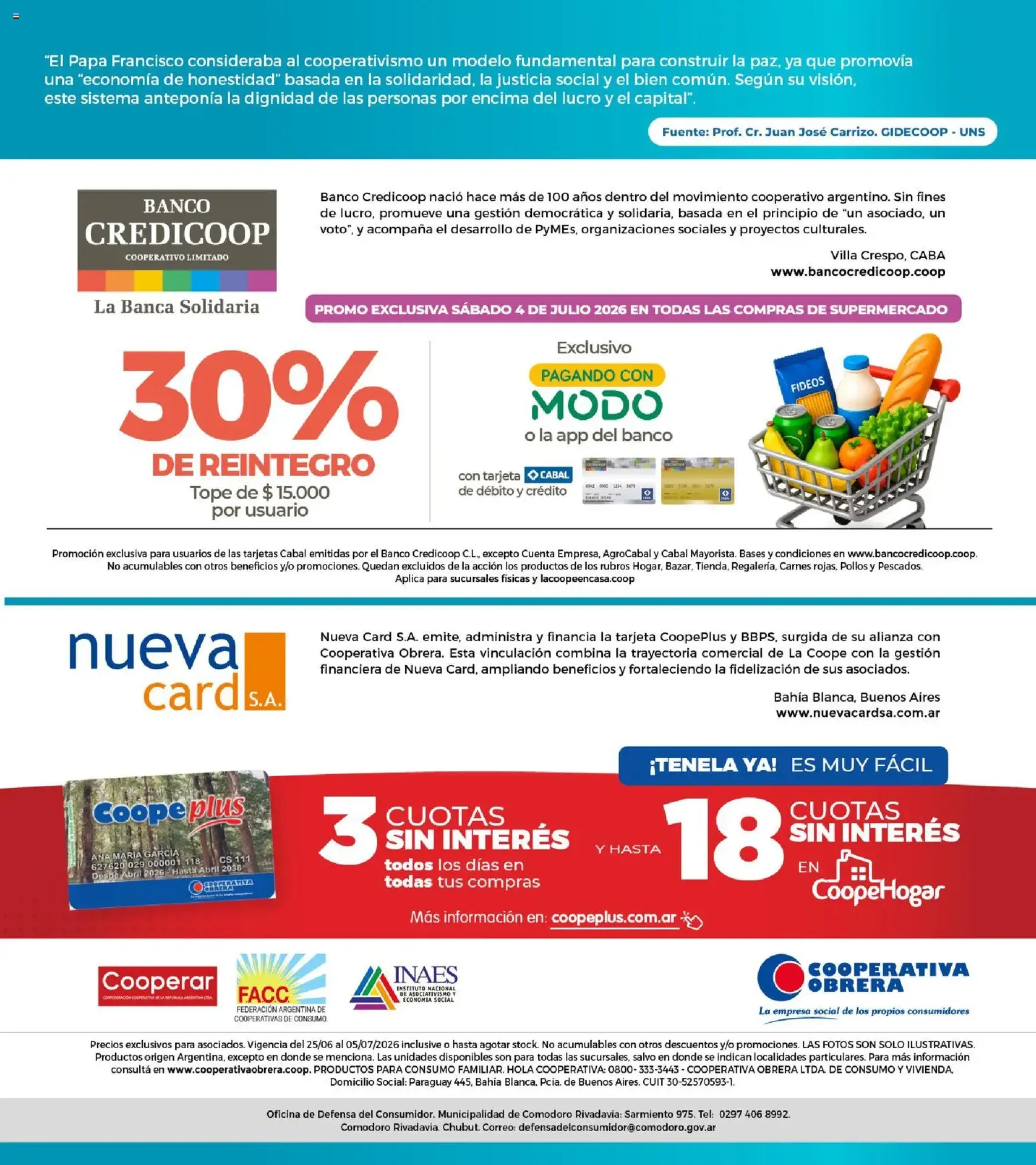 Cooperativa Obrera Especial Cooperativas - folleto válido desde 25/06/2026 página 16 de 16