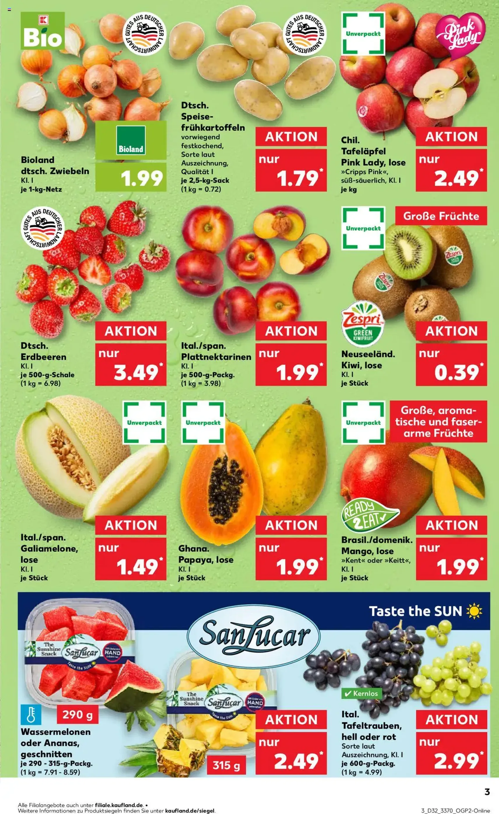 Kaufland Prospekt - Gültiger Prospekt ab 07.08.2025, Seite 3 von insgesamt 60 Kaufland Prospekt - Gültiger Prospekt ab 07.08.2025, Seite 3 von insgesamt 60