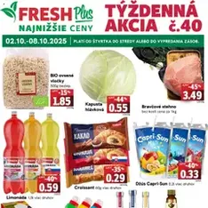 Fresh leták - náhľad letáku platný od 02.10.2025