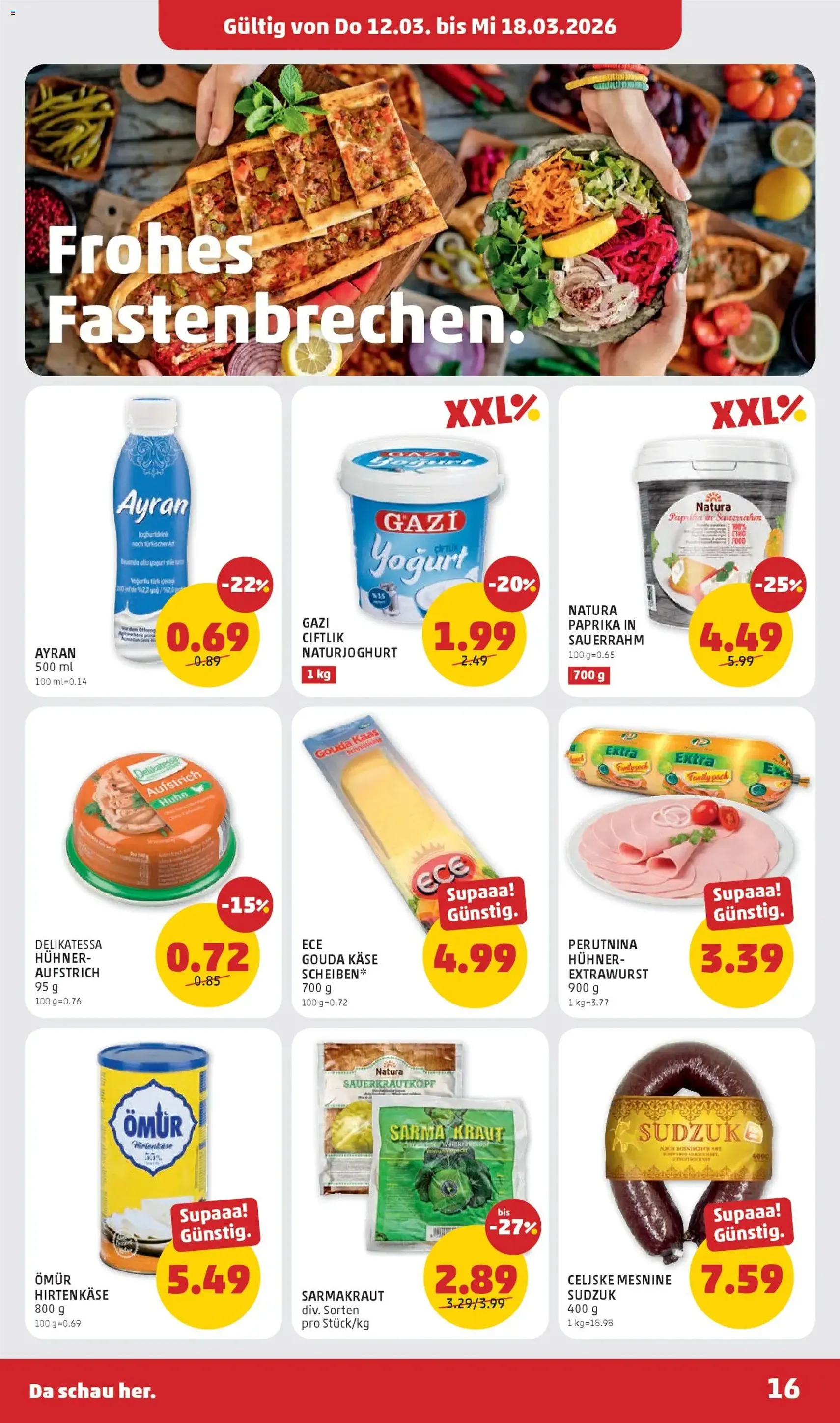 Penny Markt - Flugblatt - Gültiger Prospekt ab 12.03.2026, Seite 16 von insgesamt 32
