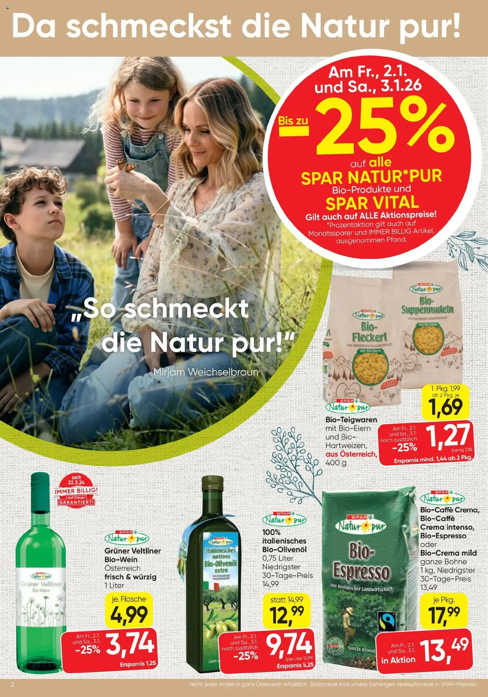 Spar Flugblatt - Gültiger Prospekt ab 02.01.2026, Seite 2 von insgesamt 24