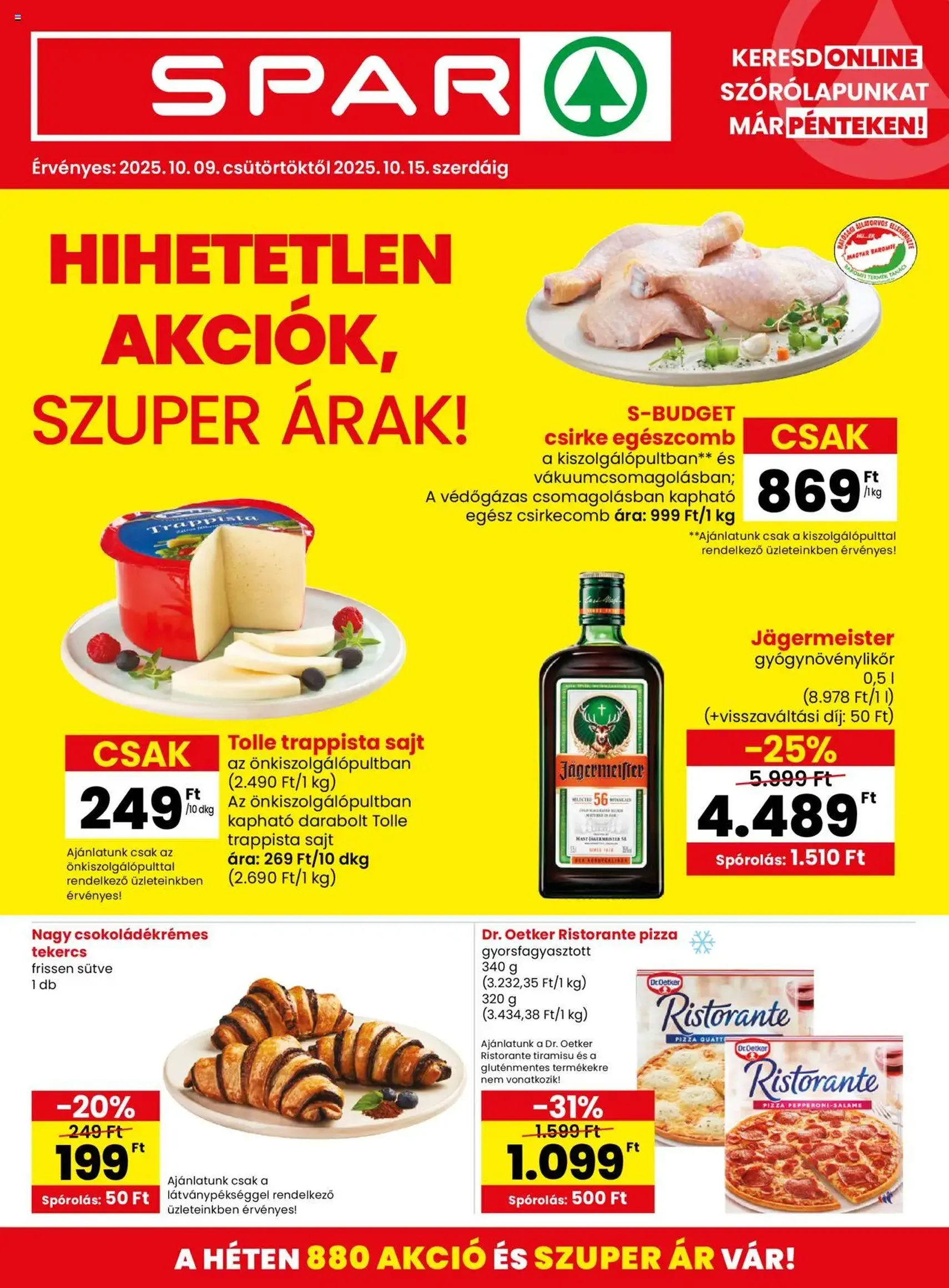 Spar Akciós újság - 2025.10.09. érvényes szórólap 1 oldal 20 oldalból
