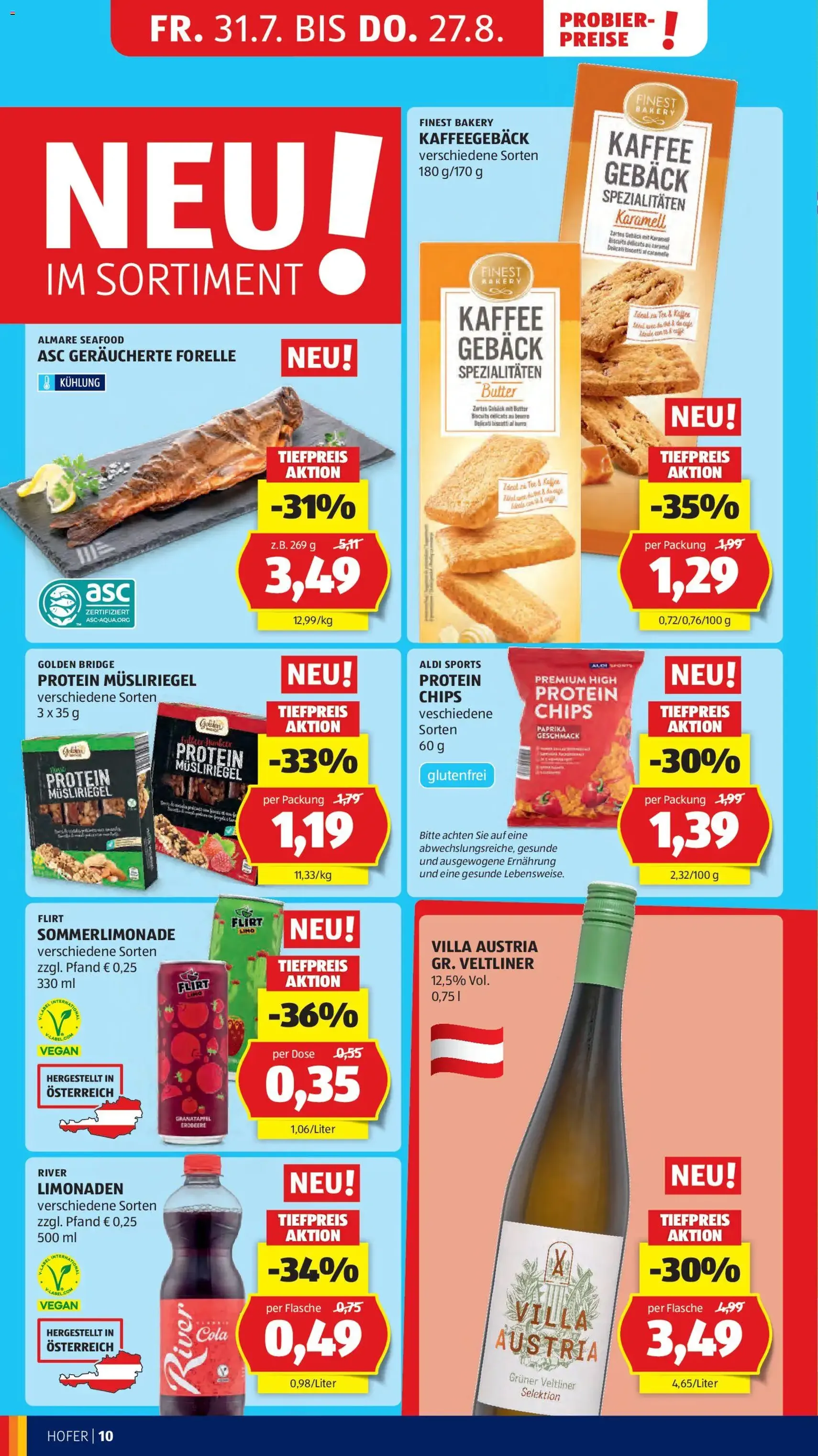 Hofer Flugblatt - Gültiger Prospekt ab 12.08.2026, Seite 46 von insgesamt 48