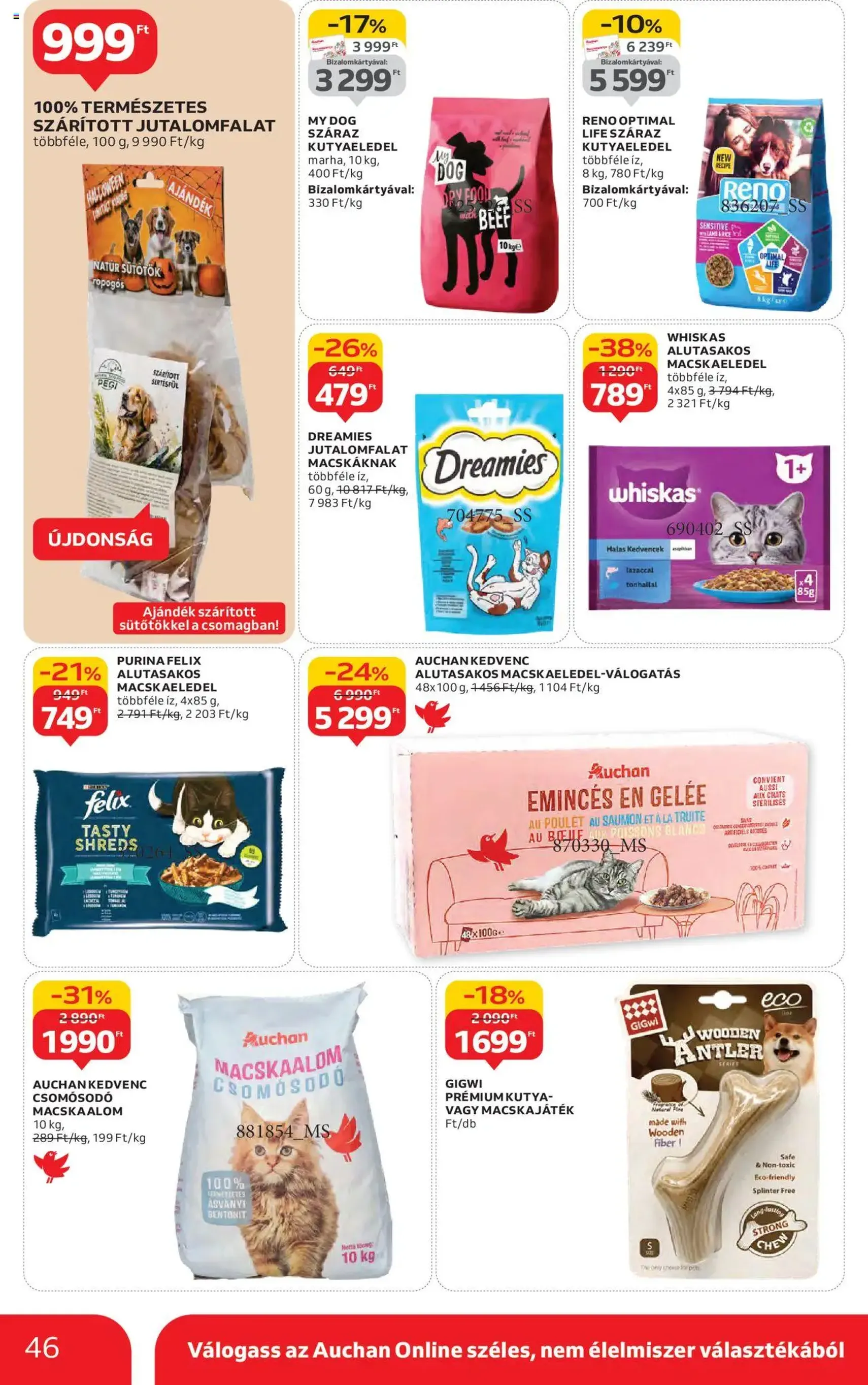 Auchan Akciós újság - 2025.10.16. érvényes szórólap 46 oldal 54 oldalból Auchan Akciós újság - 2025.10.16. érvényes szórólap 46 oldal 54 oldalból