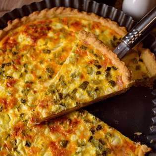 Recipe preview Easy Loaded Veggie Vegetarian Quiche