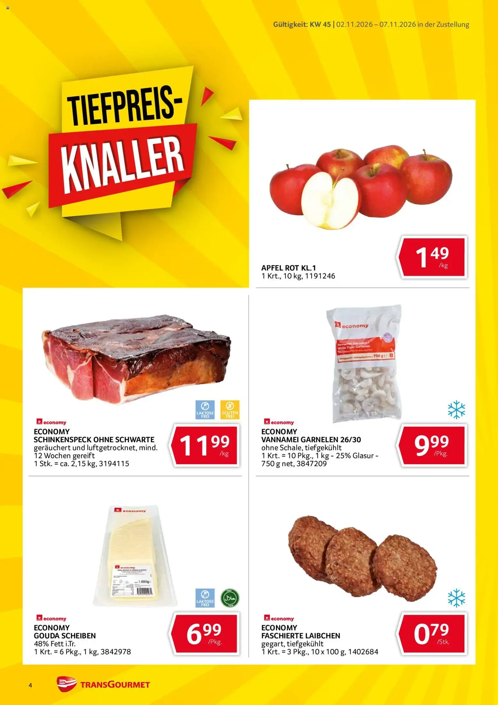 Transgourmet Flugblatt - Gültiger Prospekt ab 02.11.2026, Seite 4 von insgesamt 36