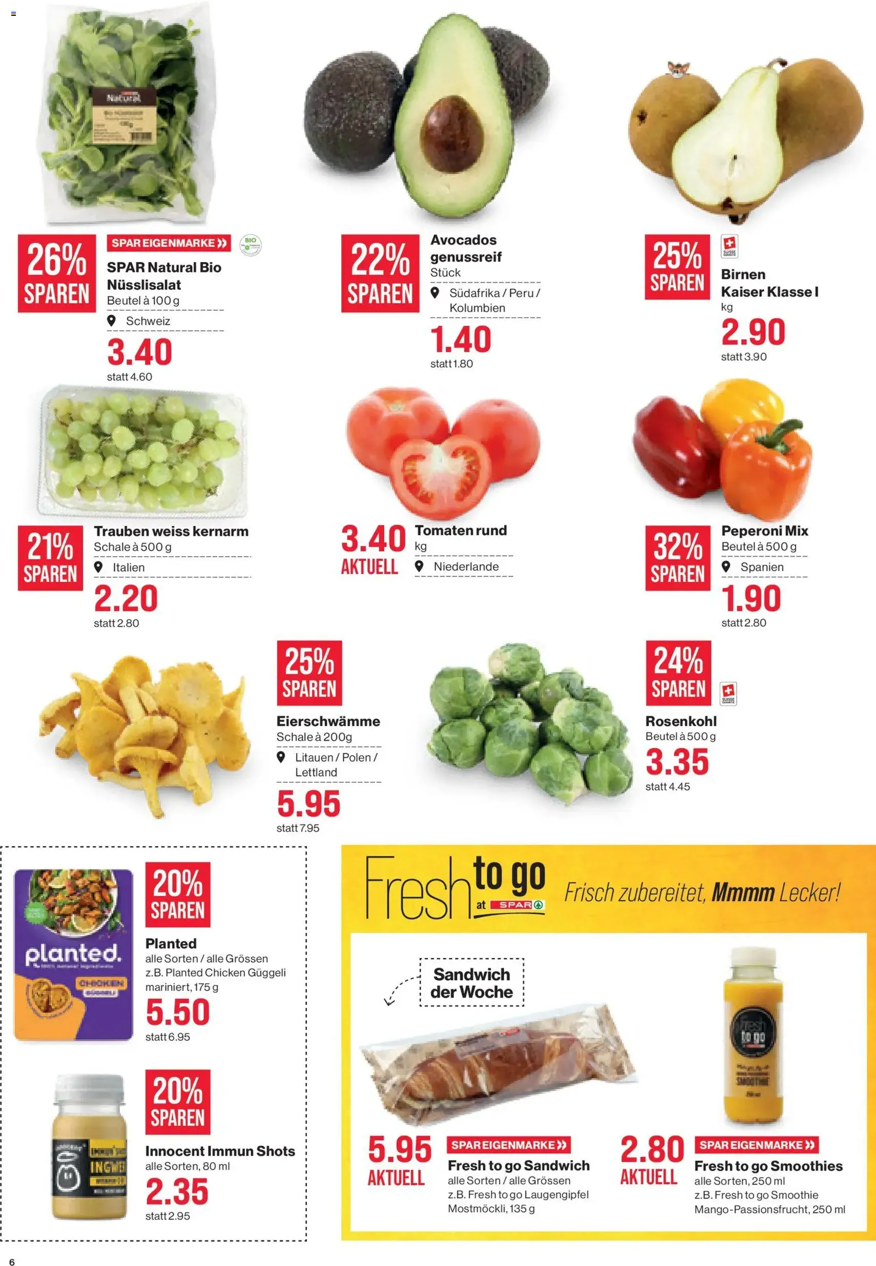 SPAR Aktionen - Gültiger Prospekt ab 30.10.2025, Seite 6 von insgesamt 25 SPAR Aktionen - Gültiger Prospekt ab 30.10.2025, Seite 6 von insgesamt 25