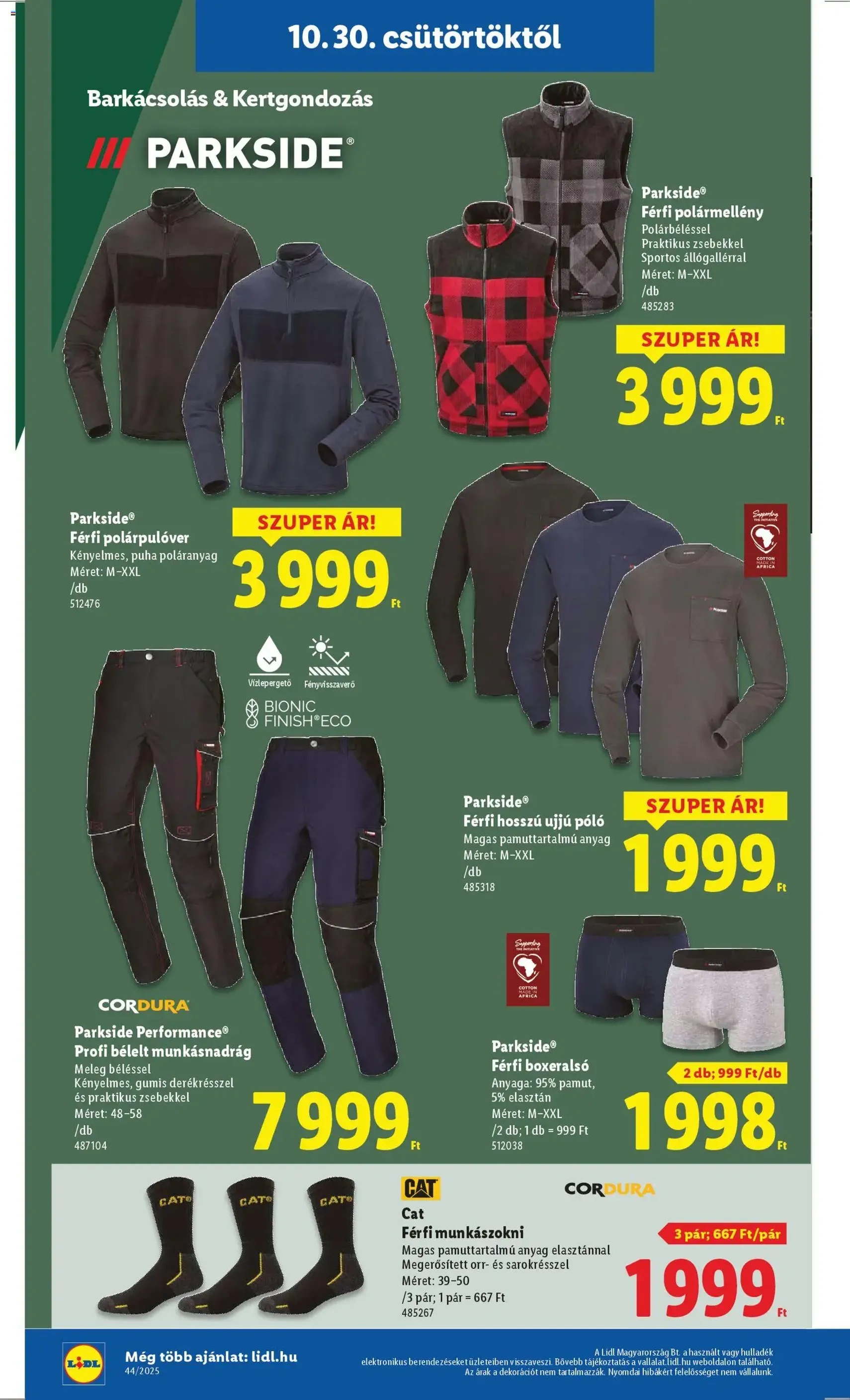 Lidl Akciós újság - 2025.10.30. érvényes szórólap 18 oldal 66 oldalból Lidl Akciós újság - 2025.10.30. érvényes szórólap 18 oldal 66 oldalból