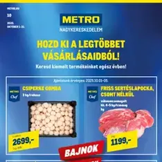 Metro - Élelmiszer és Szezonális Ajánlataink! 2025/10 - szórólap előnézete érvényes 2025.10.01. -tól