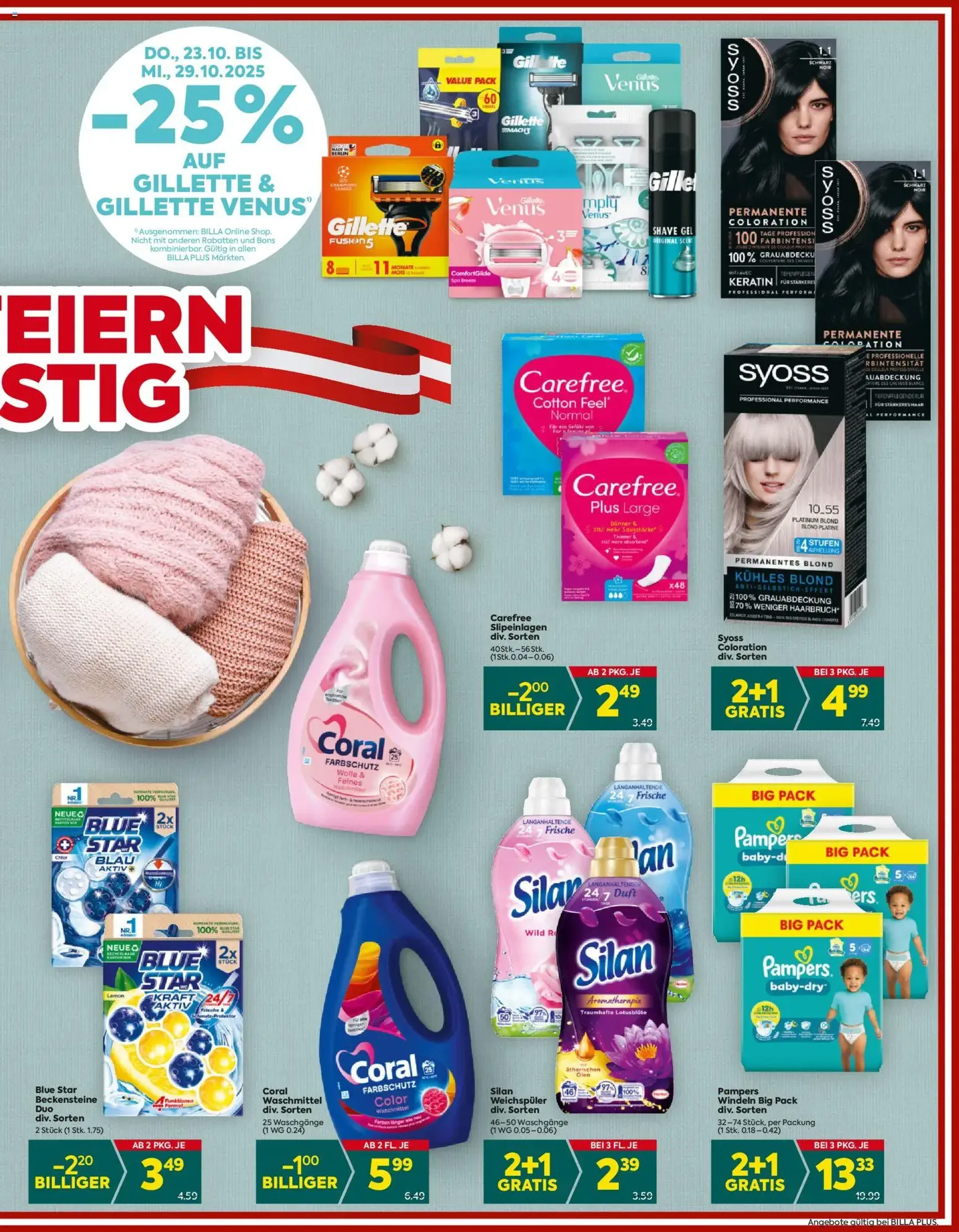Billa Plus Flugblatt - Gültiger Prospekt ab 23.10.2025, Seite 17 von insgesamt 20 Billa Plus Flugblatt - Gültiger Prospekt ab 23.10.2025, Seite 17 von insgesamt 20