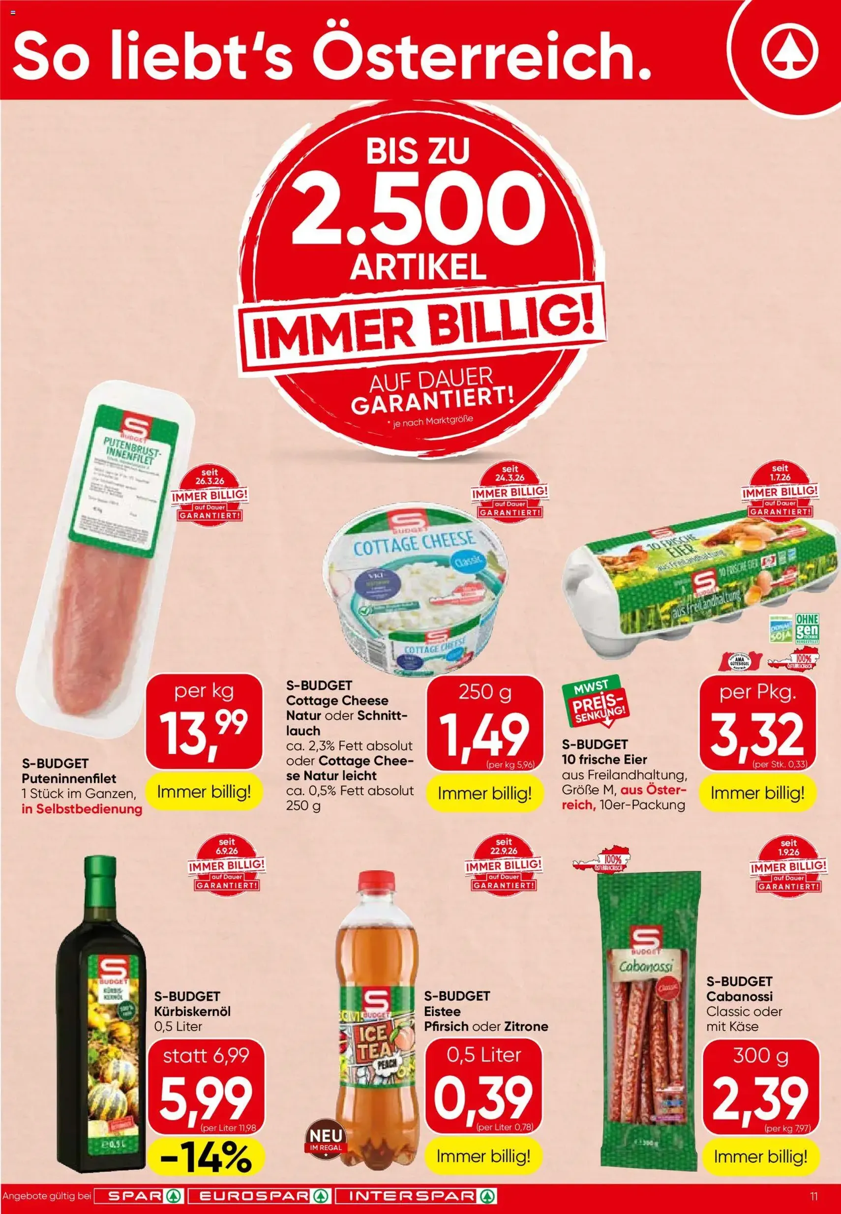 Spar Flugblatt - Gültiger Prospekt ab 24.09.2026, Seite 11 von insgesamt 20