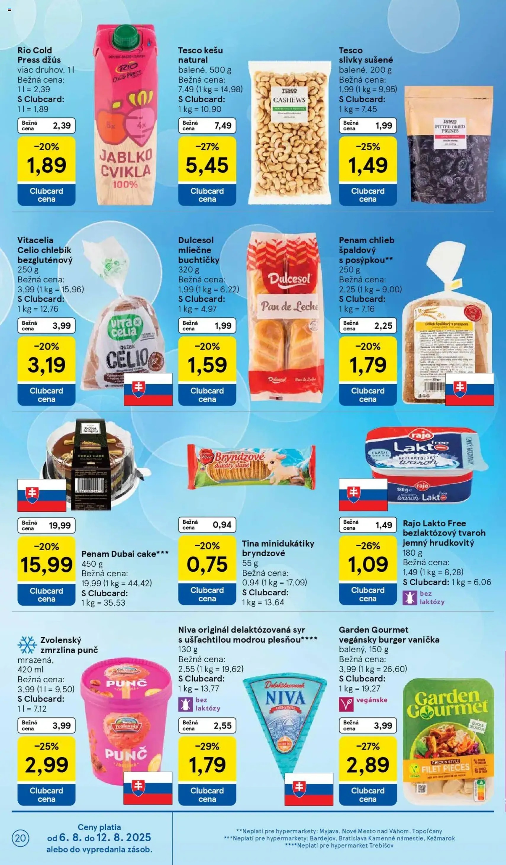 Tesco Hypermarket - leták - platný leták od 06.08.2025 strana 20 z 41 Tesco Hypermarket - leták - platný leták od 06.08.2025 strana 20 z 41
