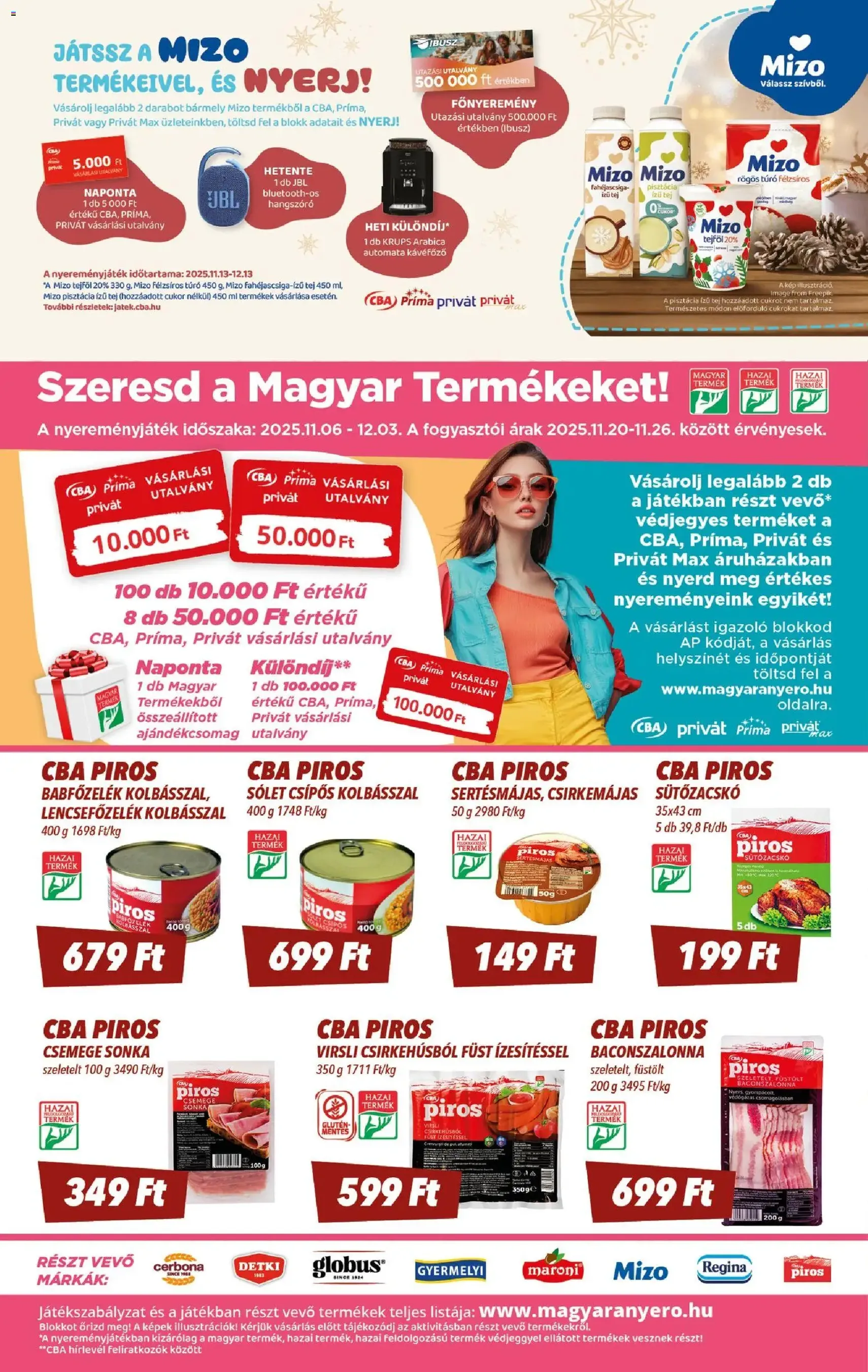 CBA Akciós újság - 2025.11.20. érvényes szórólap 4 oldal 8 oldalból