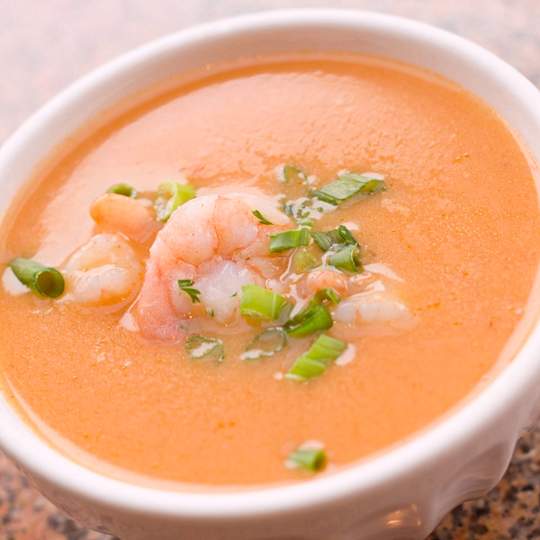 Anteprima ricetta Zuppa di bisque di gamberi