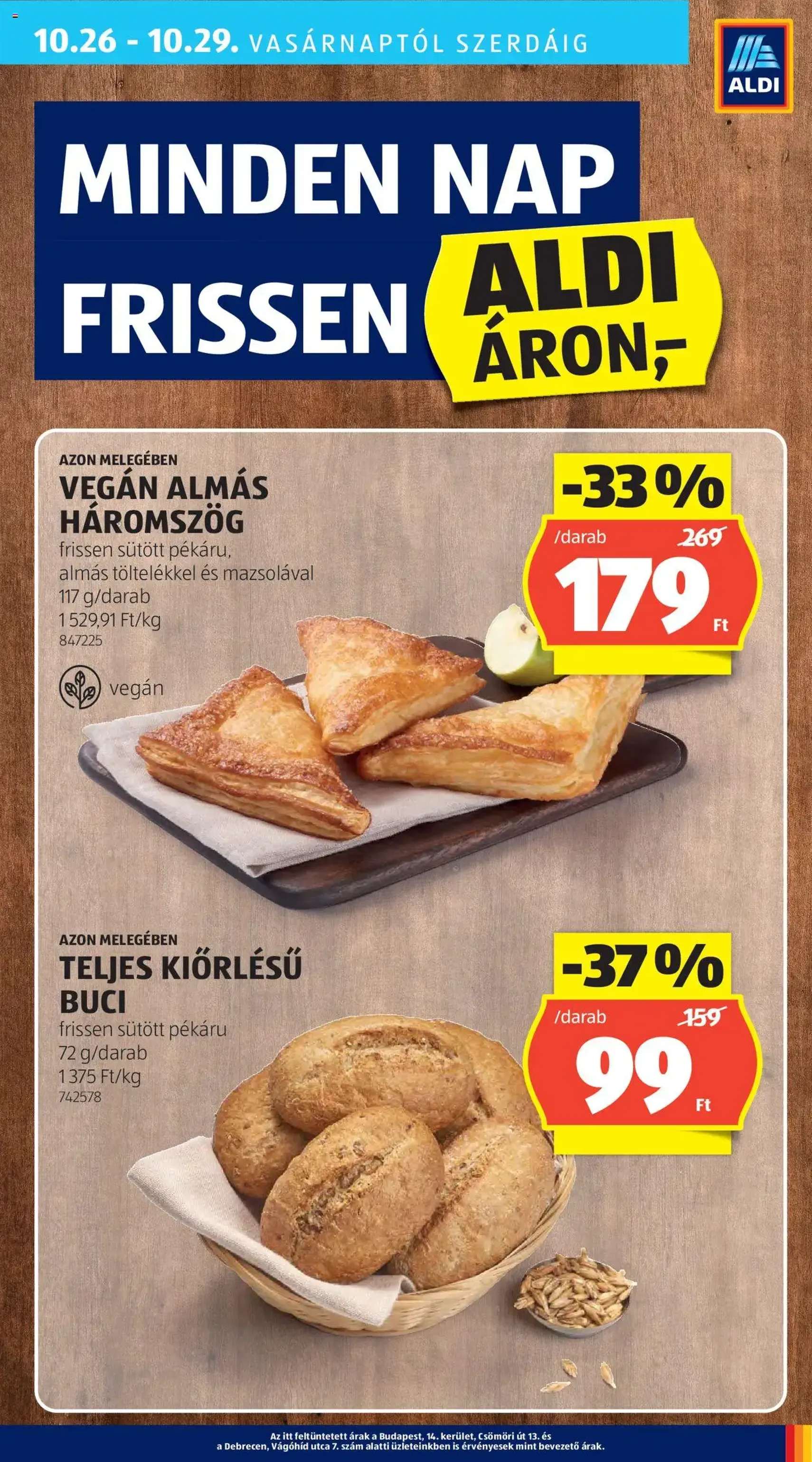Aldi Akciós újság - 2025.10.24. érvényes szórólap 33 oldal 51 oldalból Aldi Akciós újság - 2025.10.24. érvényes szórólap 33 oldal 51 oldalból