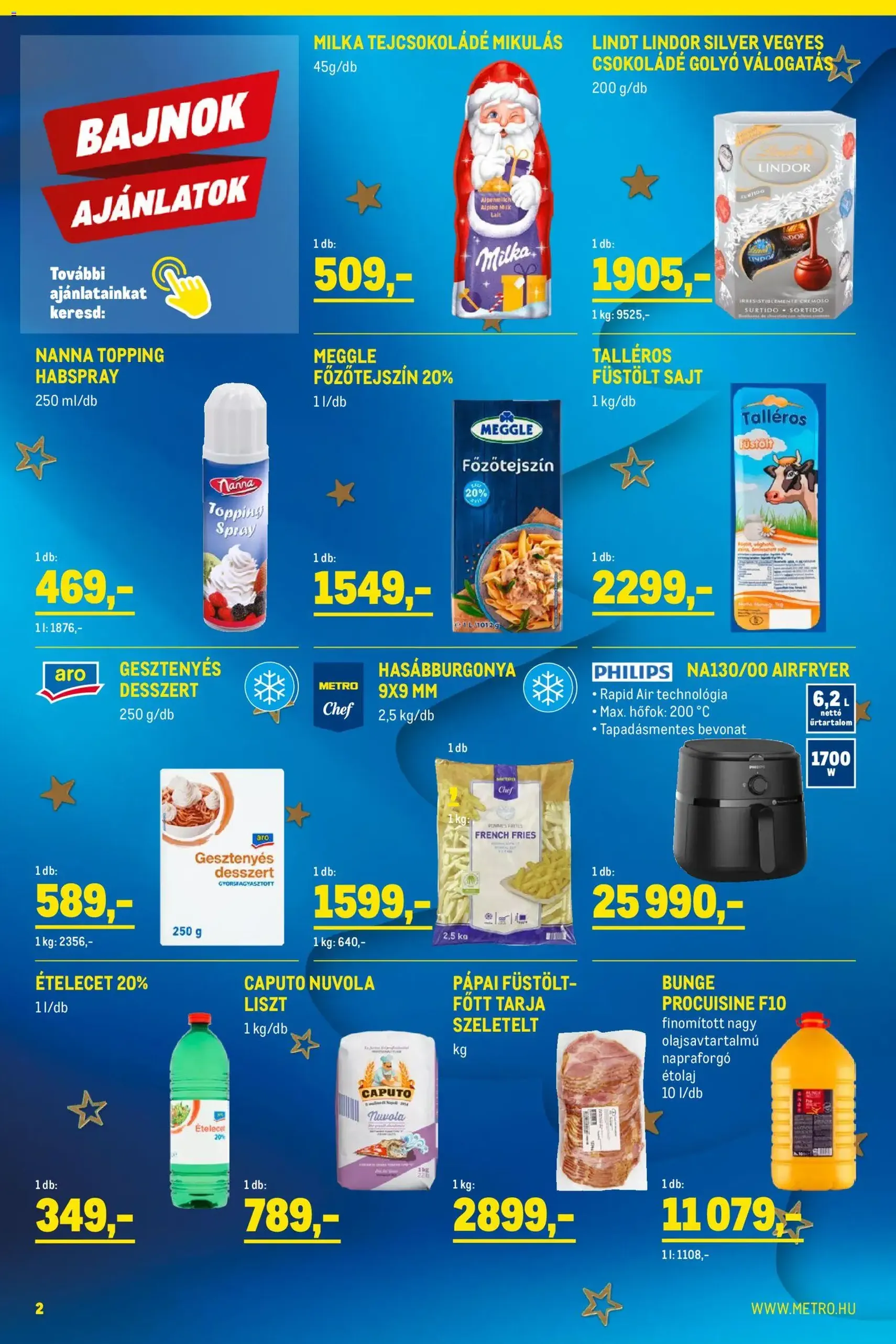 Metro - Élelmiszer és Szezonális katalógus 2025/11 - 2025.11.02. érvényes szórólap 2 oldal 33 oldalból