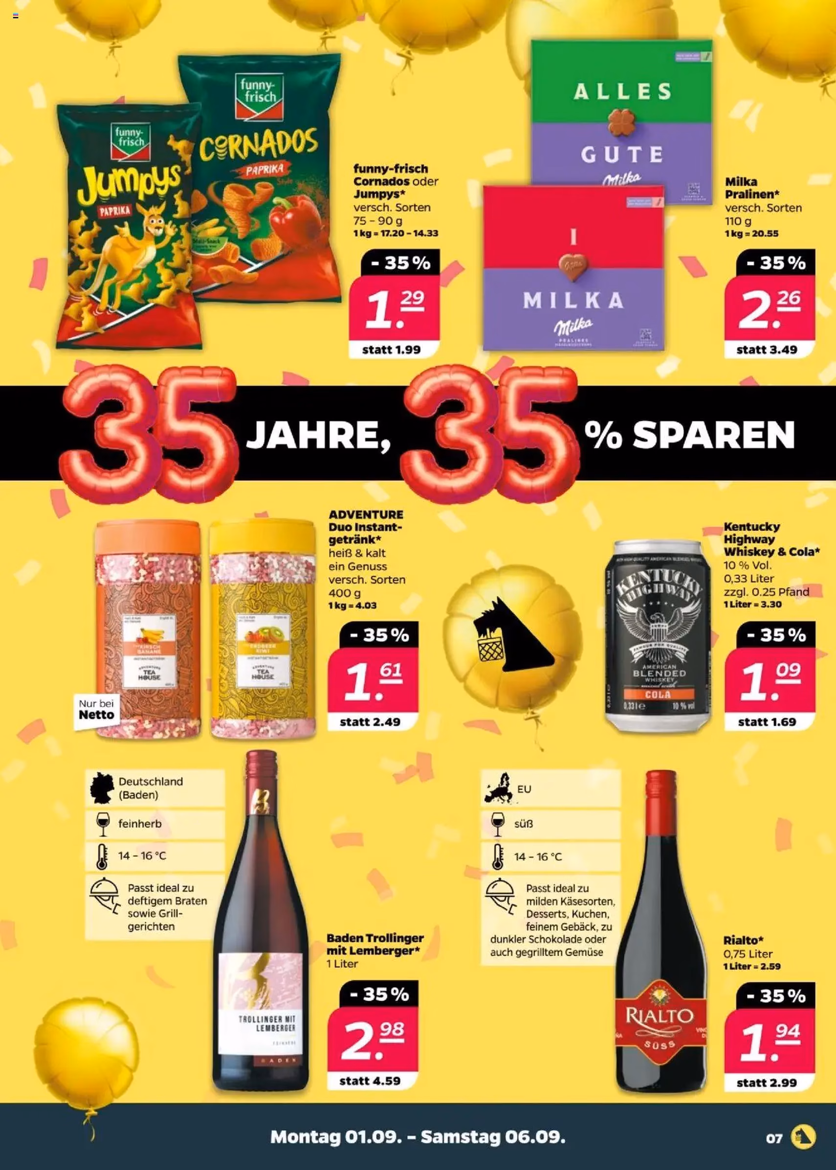 Netto Prospekt - Gültiger Prospekt ab 01.09.2025, Seite 7 von insgesamt 50 Netto Prospekt - Gültiger Prospekt ab 01.09.2025, Seite 7 von insgesamt 50