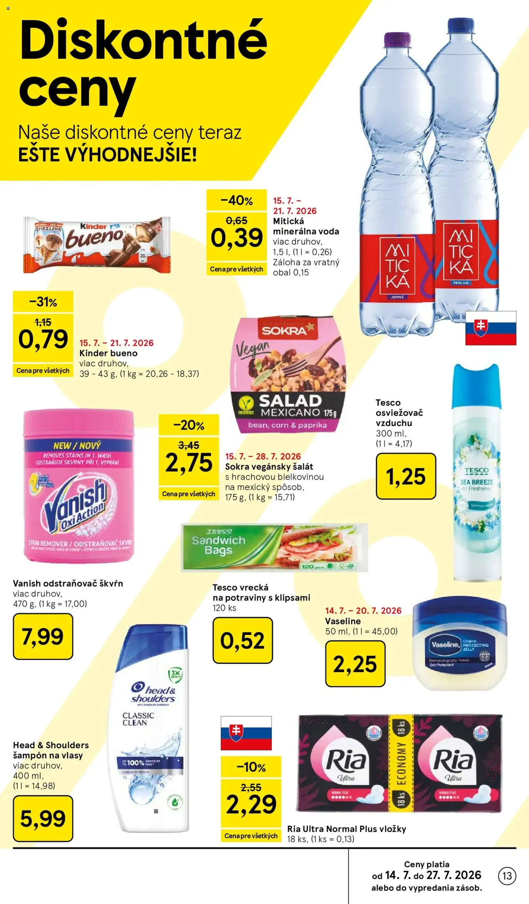 Tesco Hypermarket - leták - platný leták od 15.07.2026 strana 13 z 52