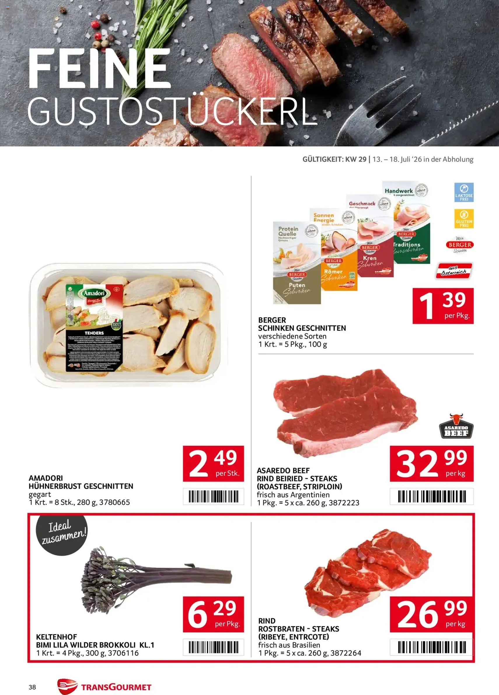 Transgourmet Flugblatt - Gültiger Prospekt ab 13.07.2026, Seite 38 von insgesamt 44