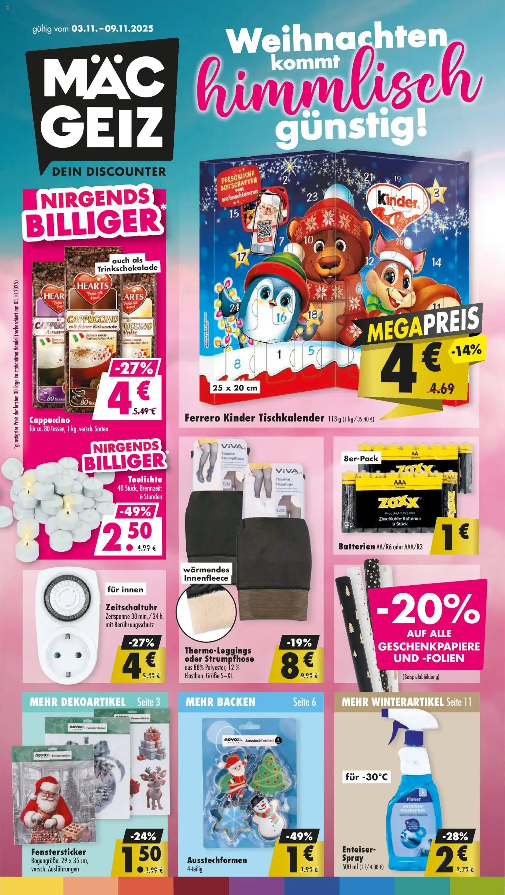 Mäc Geiz Prospekt - Gültiger Prospekt ab 03.11.2025, Seite 1 von insgesamt 12 Mäc Geiz Prospekt - Gültiger Prospekt ab 03.11.2025, Seite 1 von insgesamt 12