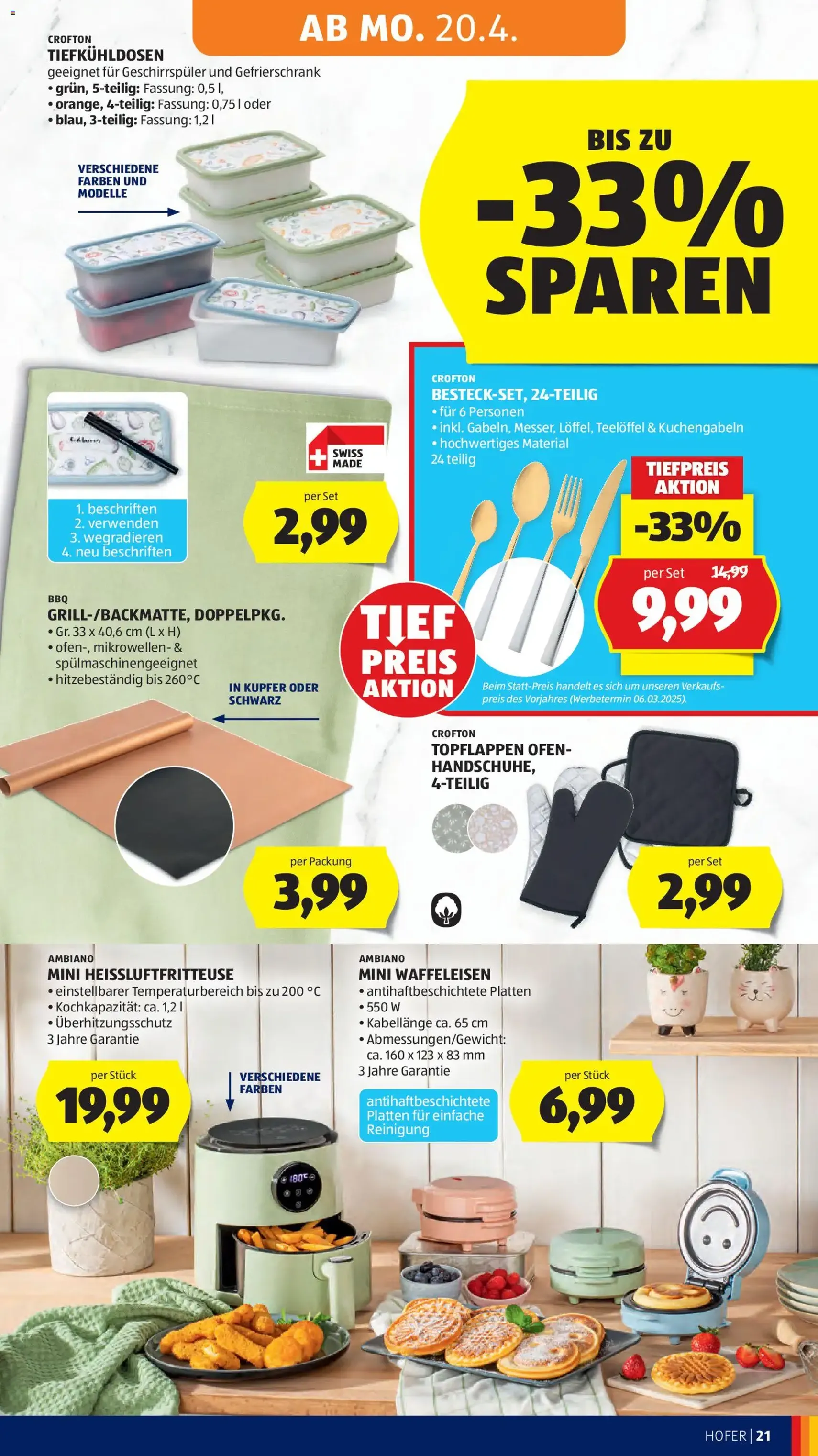 Hofer Flugblatt - Gültiger Prospekt ab 20.04.2026, Seite 25 von insgesamt 45