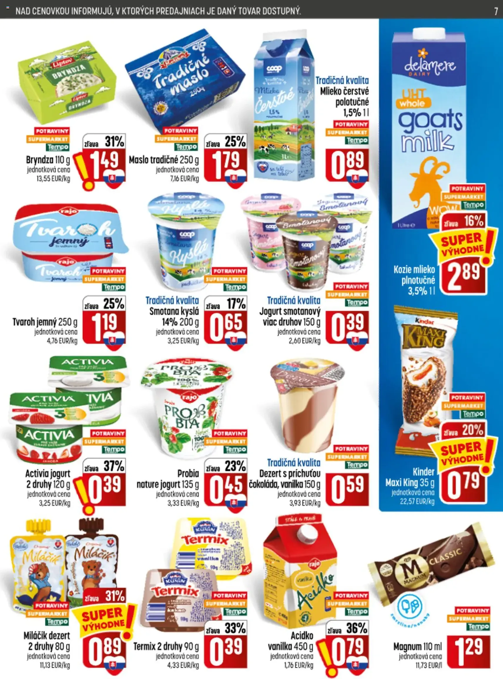COOP Jednota leták - platný leták od 24.09.2026 strana 7 z 28