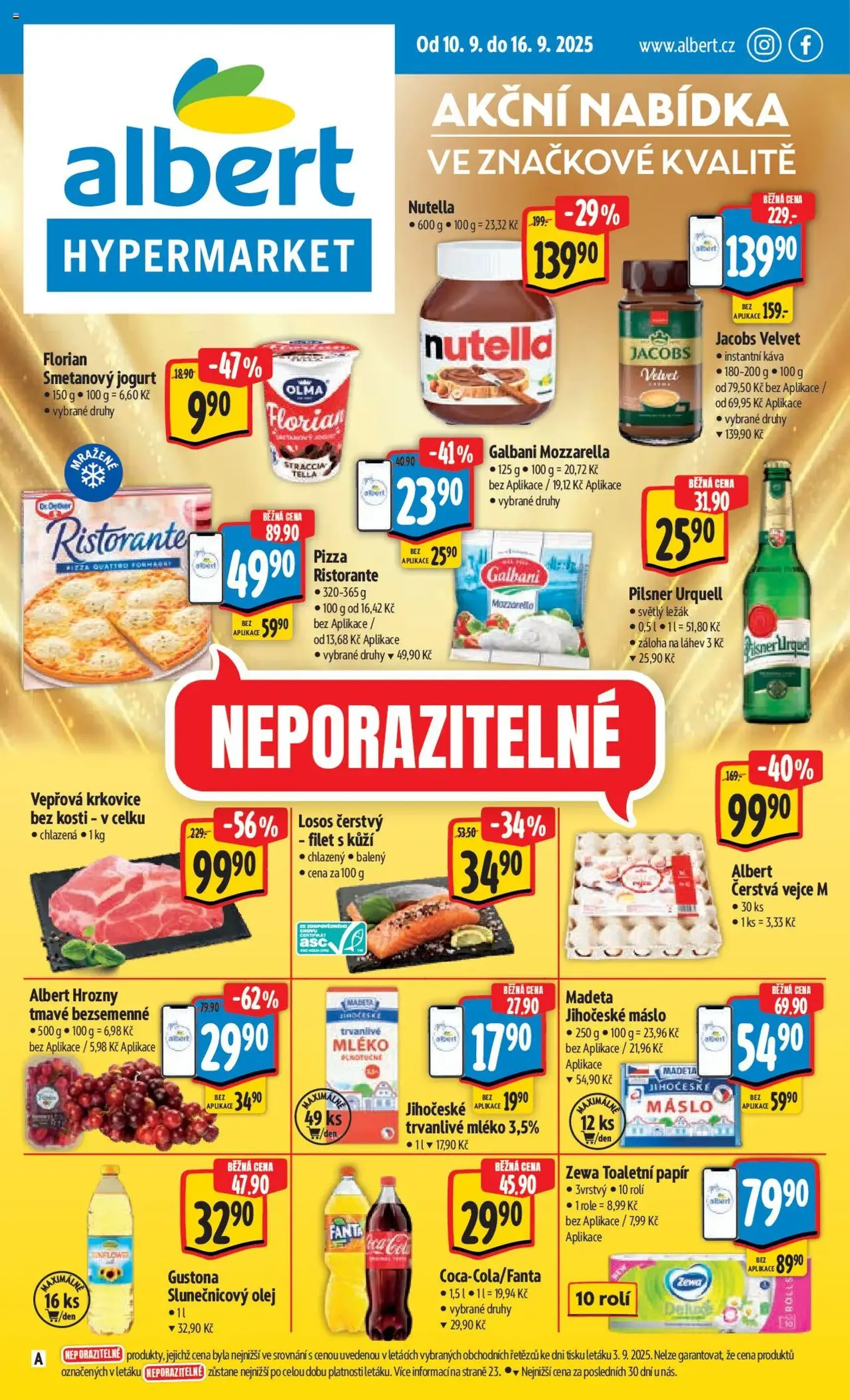 Albert leták - Hypermarket - platný leták od 10.09.2025 strana 1 z 55 Albert leták - Hypermarket - platný leták od 10.09.2025 strana 1 z 55
