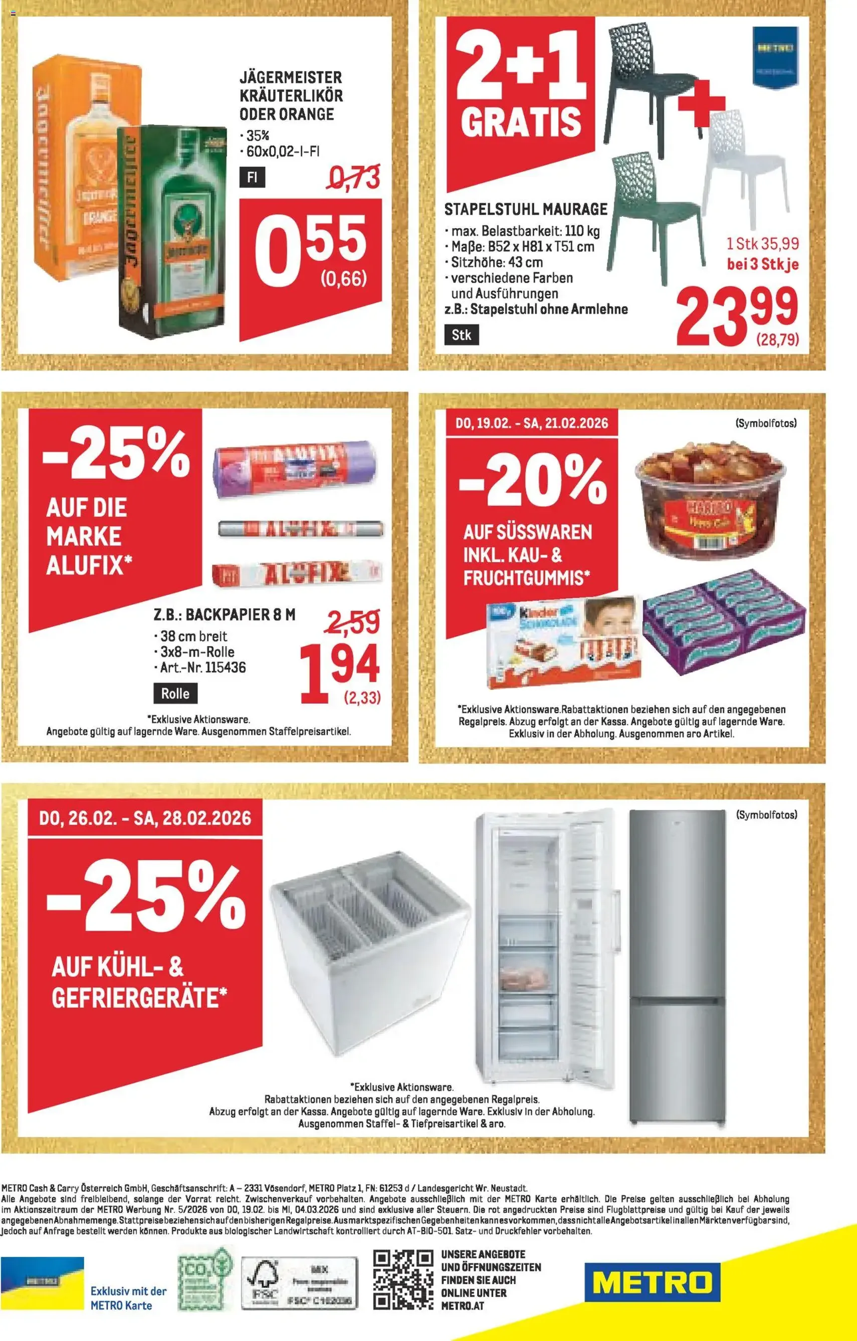 Metro angebote Profi - Gültiger Prospekt ab 19.02.2026, Seite 64 von insgesamt 64