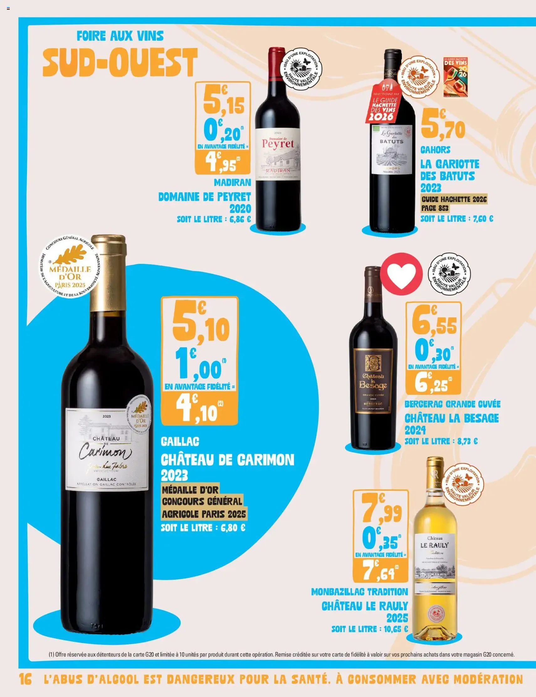 G20 Supermarchés catalogue - brochure valable à partir du 22/09/2026, page 16 sur 20