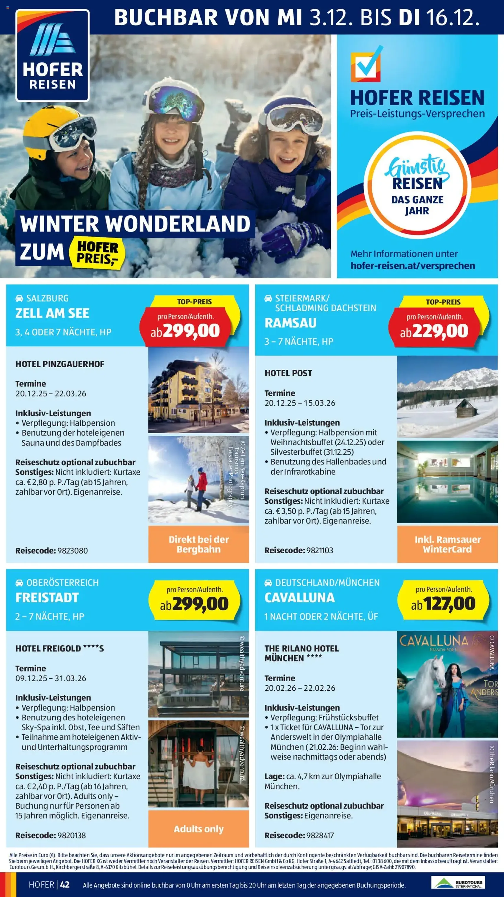 Hofer Flugblatt - Gültiger Prospekt ab 05.12.2025, Seite 56 von insgesamt 60