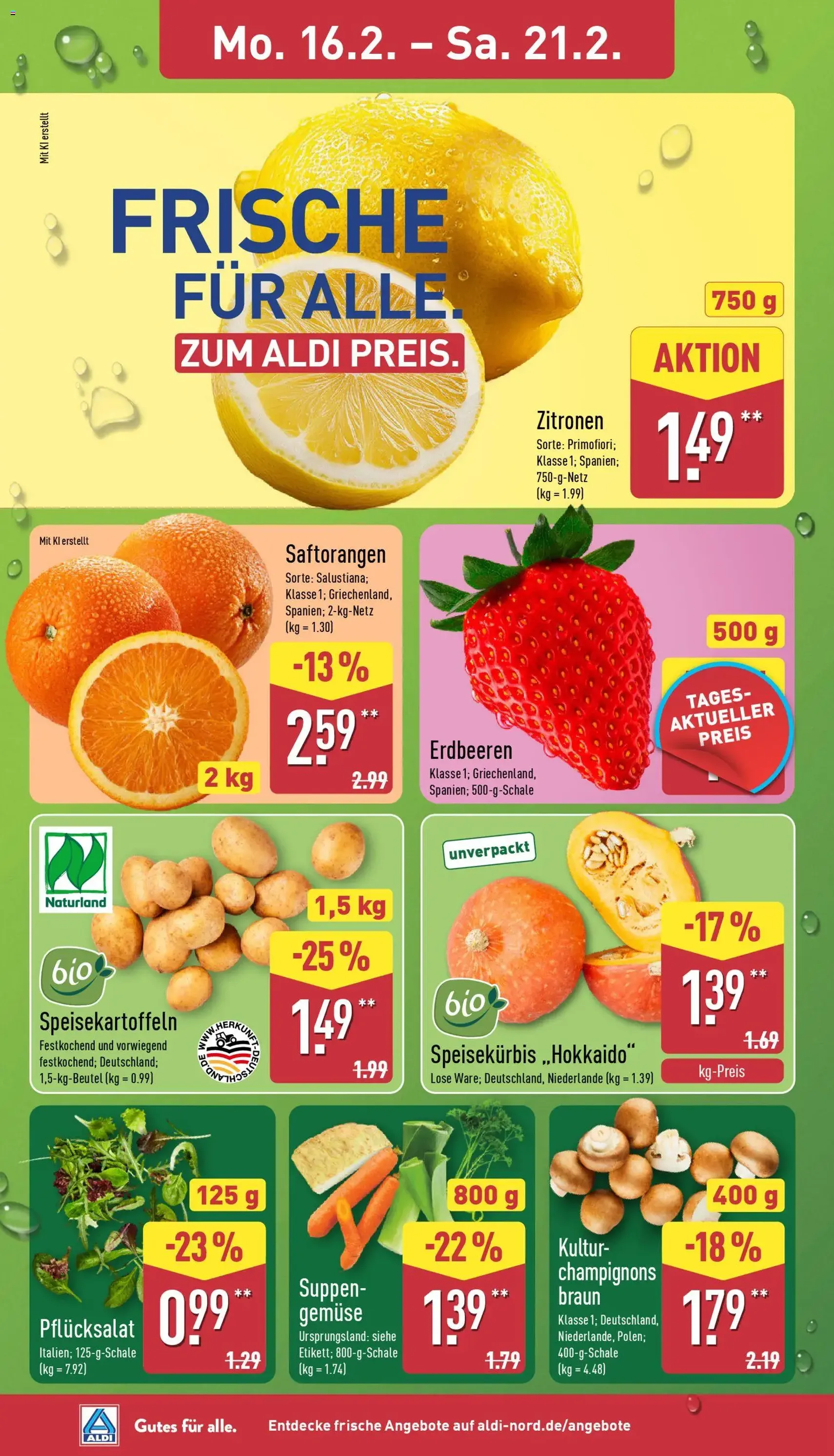 Aldi Prospekt - Gültiger Prospekt ab 16.02.2026, Seite 2 von insgesamt 40
