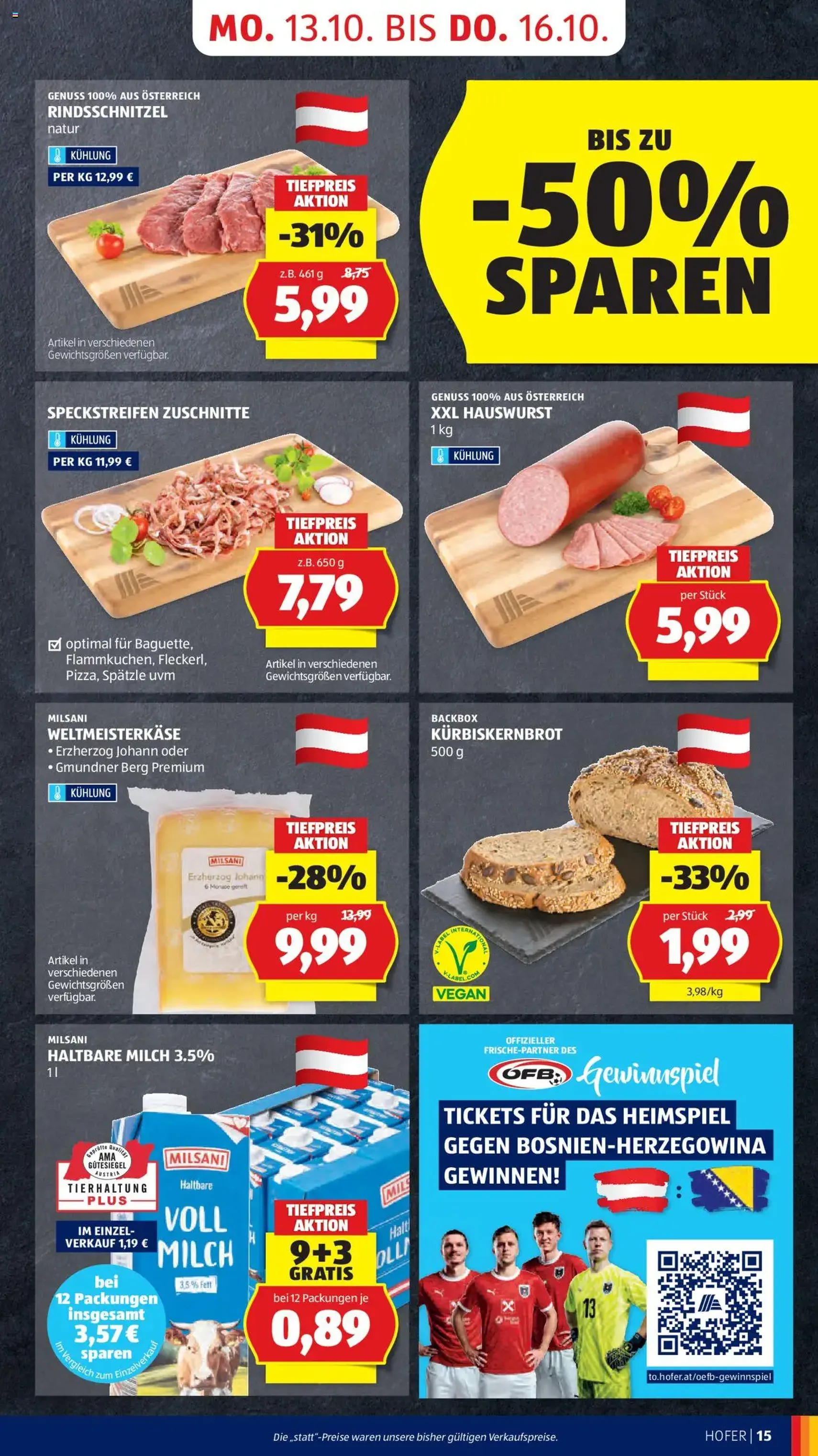 Hofer Flugblatt - Gültiger Prospekt ab 10.10.2025, Seite 17 von insgesamt 40