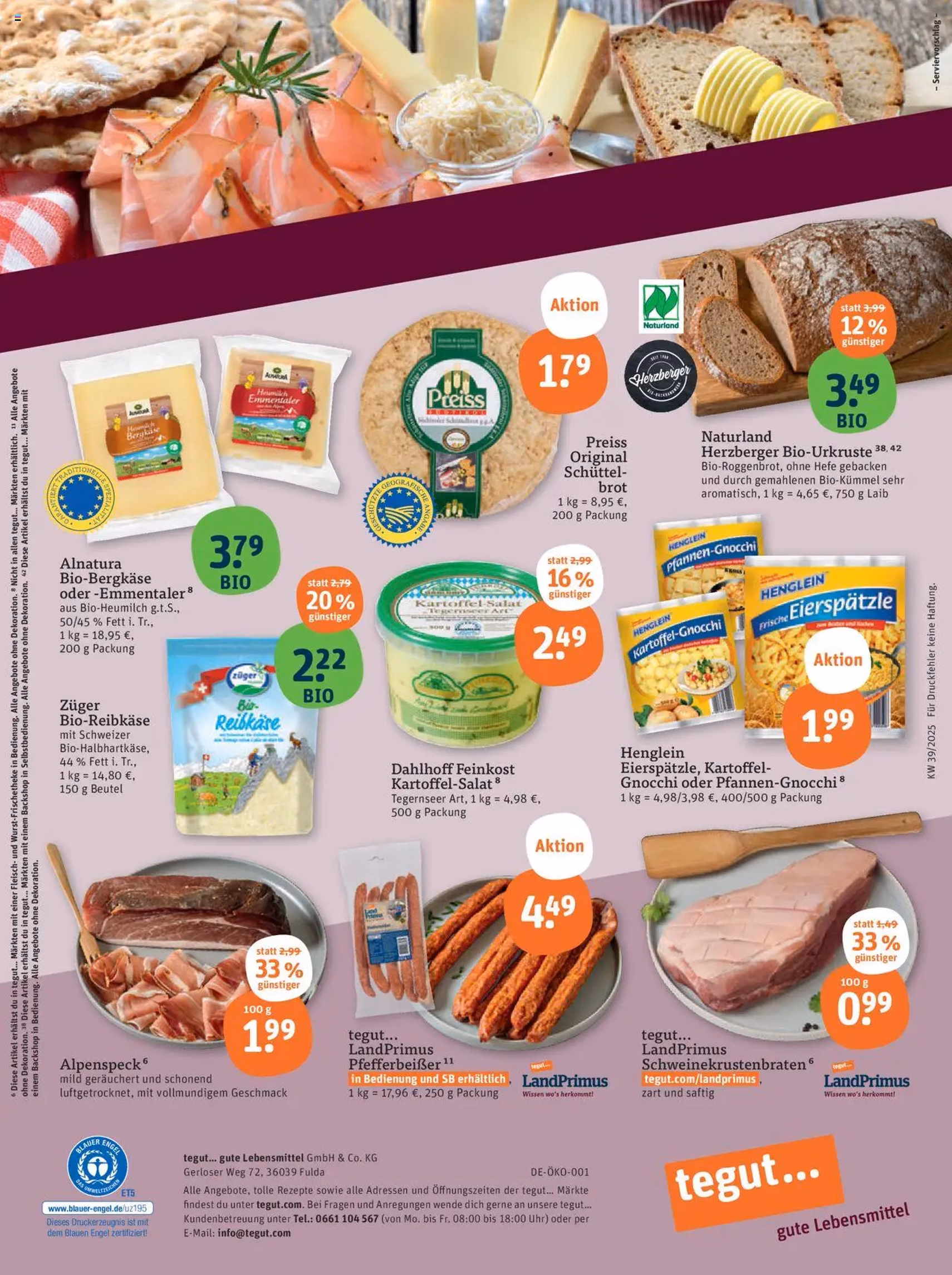 Tegut Prospekt - Gültiger Prospekt ab 25.09.2025, Seite 23 von insgesamt 23