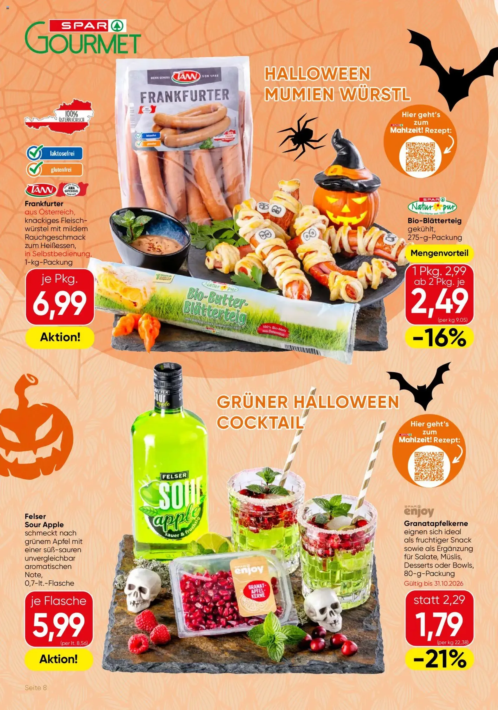 SPAR Gourmet Flugblatt - Gültiger Prospekt ab 22.10.2026, Seite 8 von insgesamt 12