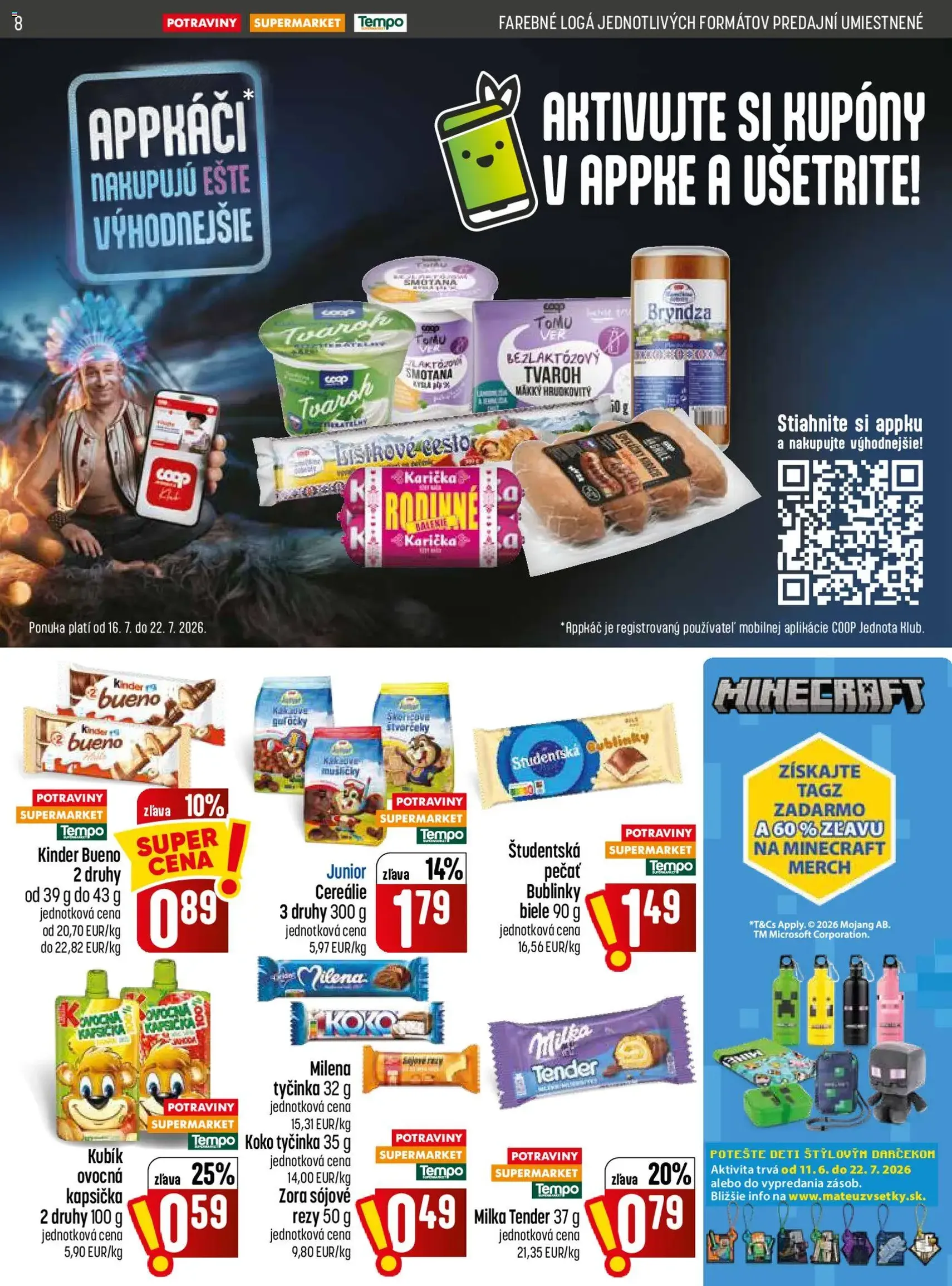 COOP Jednota leták - platný leták od 16.07.2026 strana 8 z 28