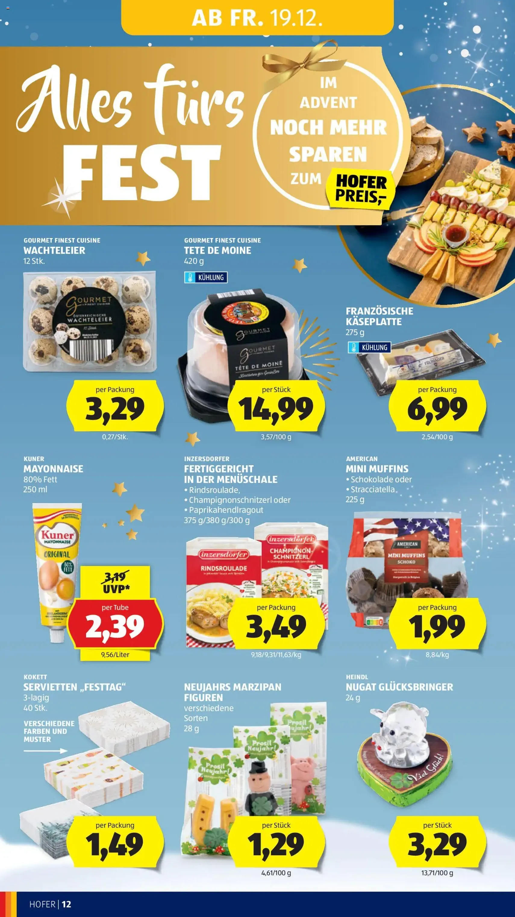 Hofer Flugblatt - Gültiger Prospekt ab 19.12.2025, Seite 14 von insgesamt 41