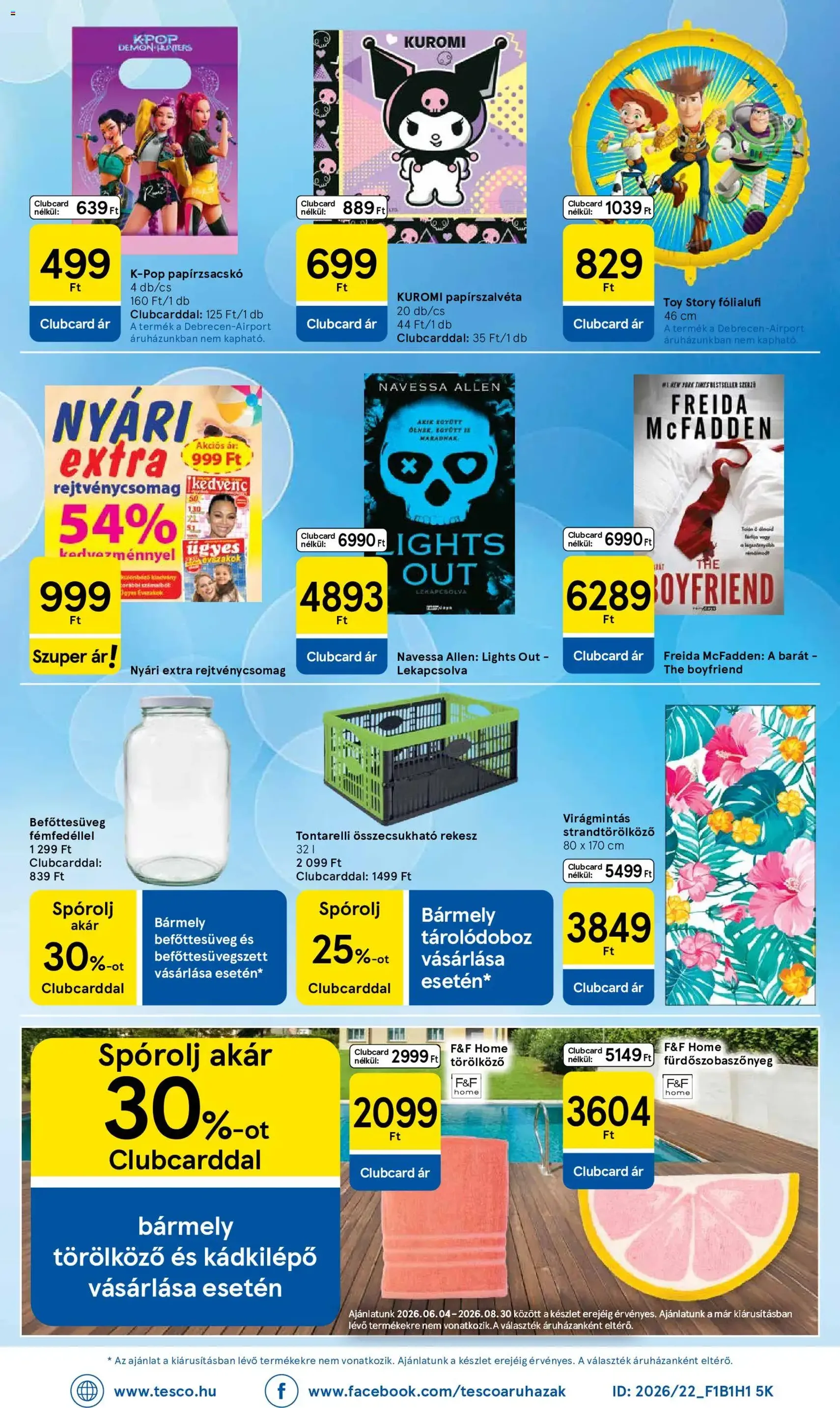 Tesco aktuális akciós újság - 2026.07.30. érvényes szórólap 32 oldal 32 oldalból