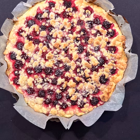 Náhled receptu Ostružinový koláč