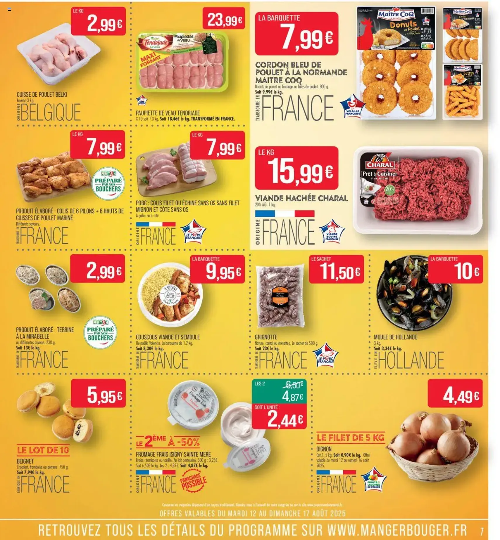 Match Supermarché catalogue - brochure valable à partir du 12/08/2025, page 7 sur 8