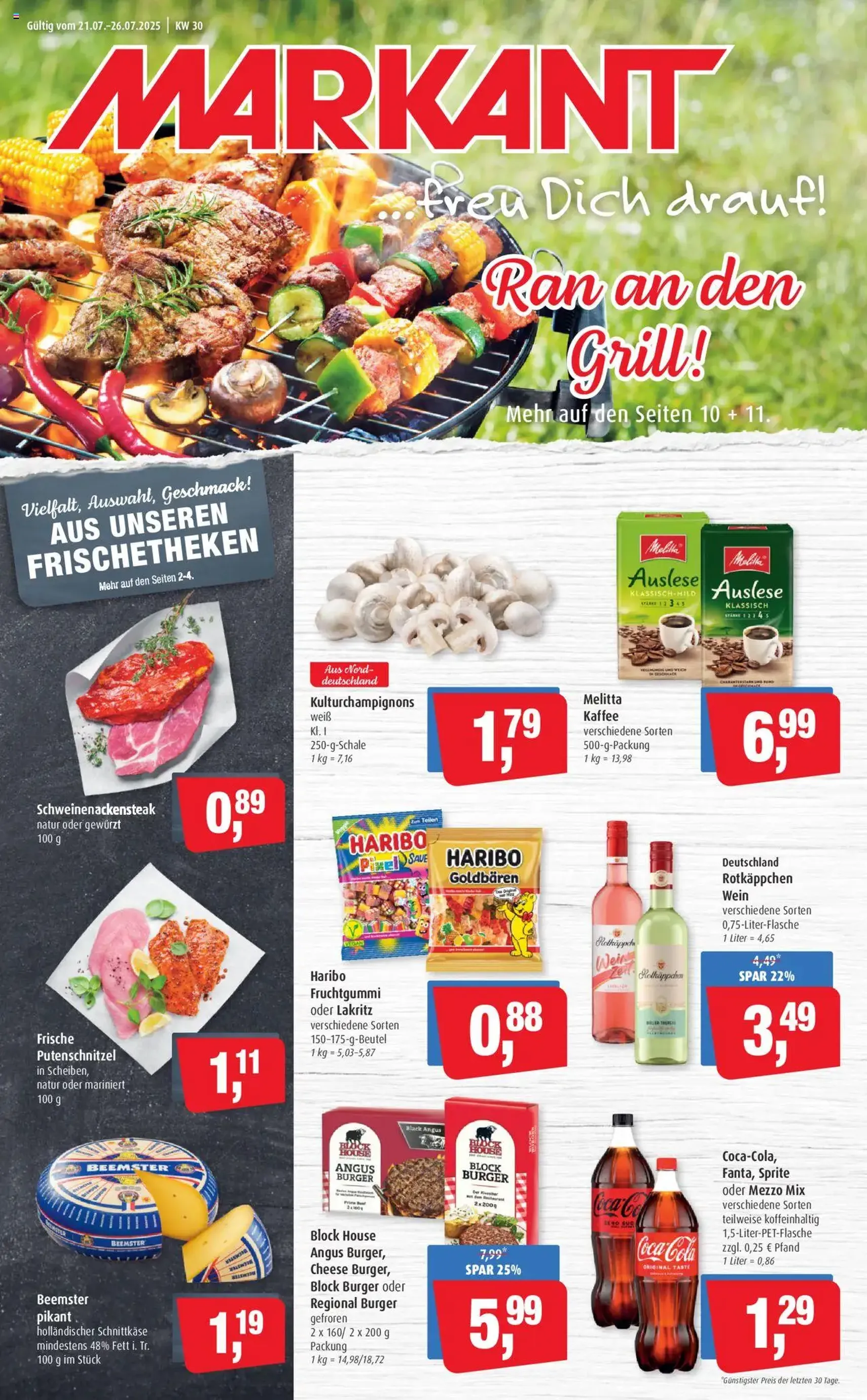 Markant Prospekt - Gültiger Prospekt ab 21.07.2025, Seite 1 von insgesamt 14