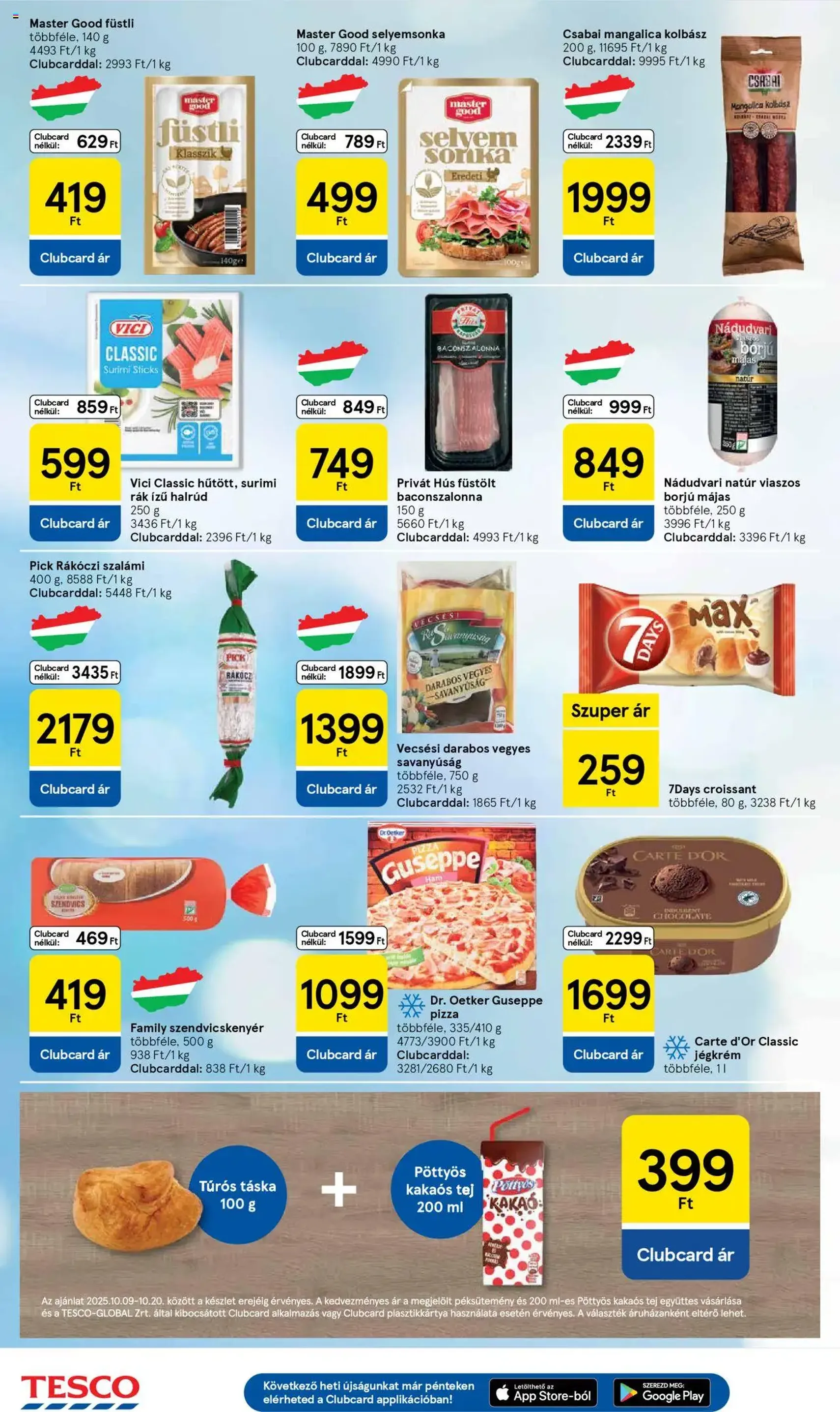 Tesco Hipermarket - Akciós újság - 2025.10.09. érvényes szórólap 4 oldal 32 oldalból
