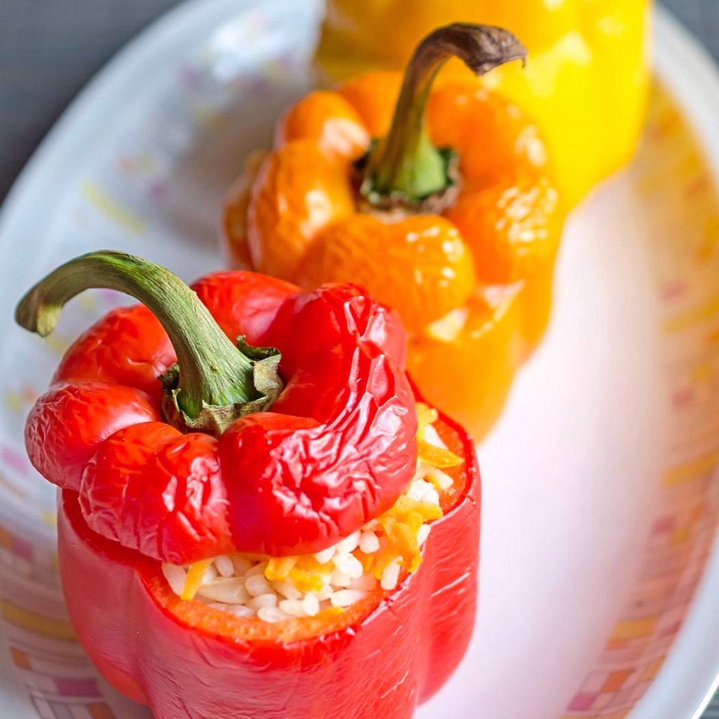 Töltött sült paprika
