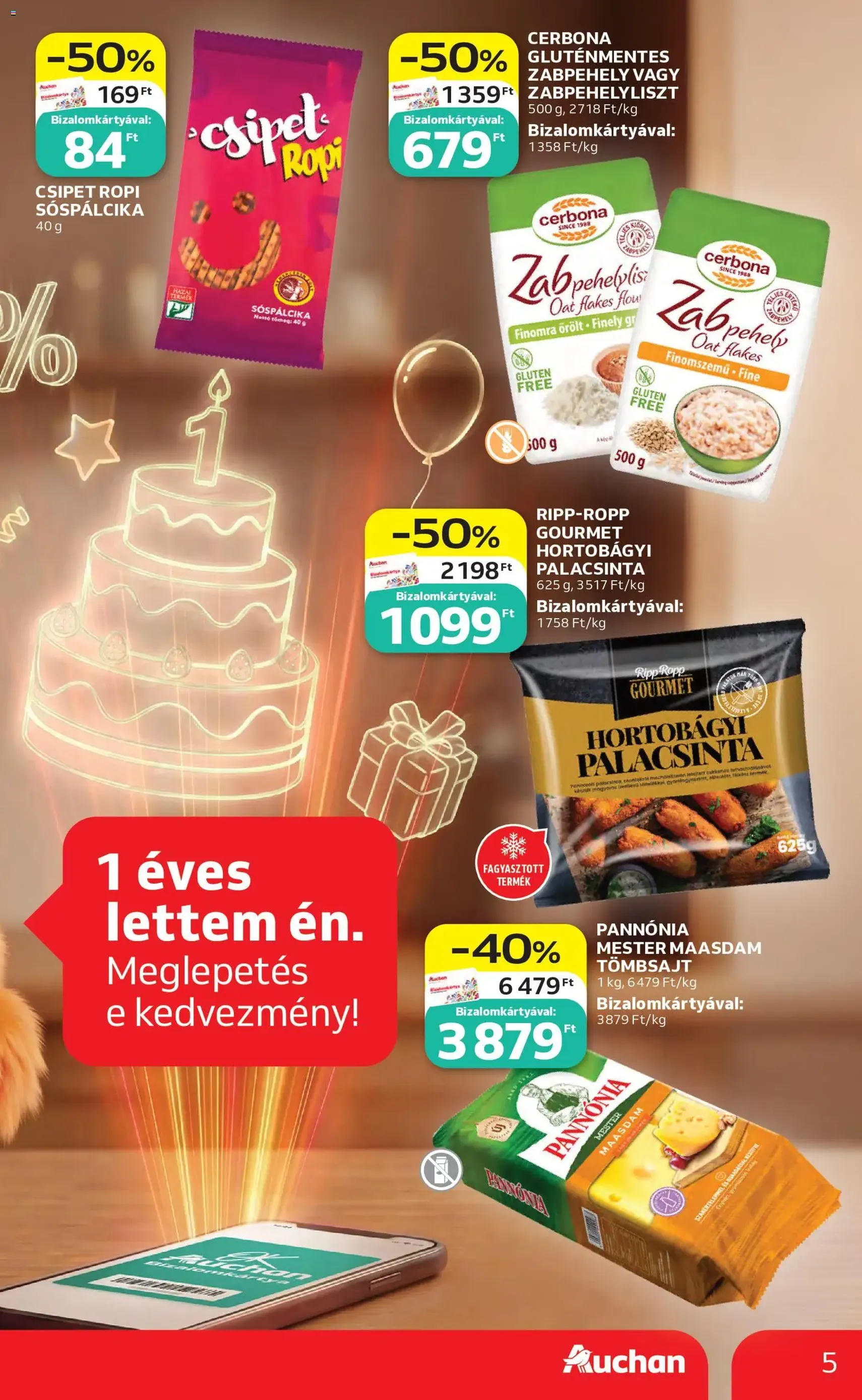 Auchan akciós újság - 2026.05.07. érvényes szórólap 5 oldal 60 oldalból