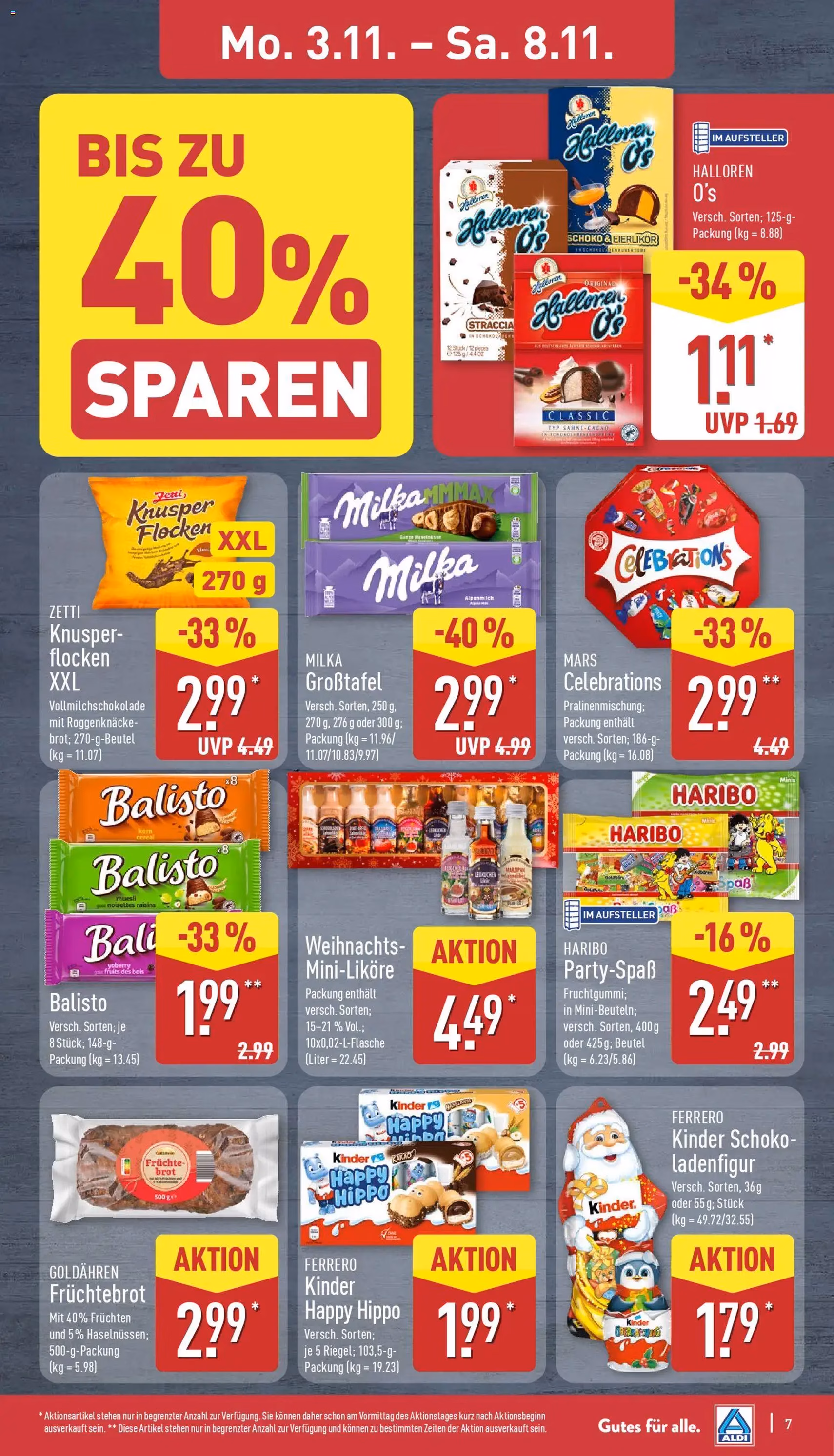 Aldi Prospekt - Gültiger Prospekt ab 03.11.2025, Seite 7 von insgesamt 48 Aldi Prospekt - Gültiger Prospekt ab 03.11.2025, Seite 7 von insgesamt 48