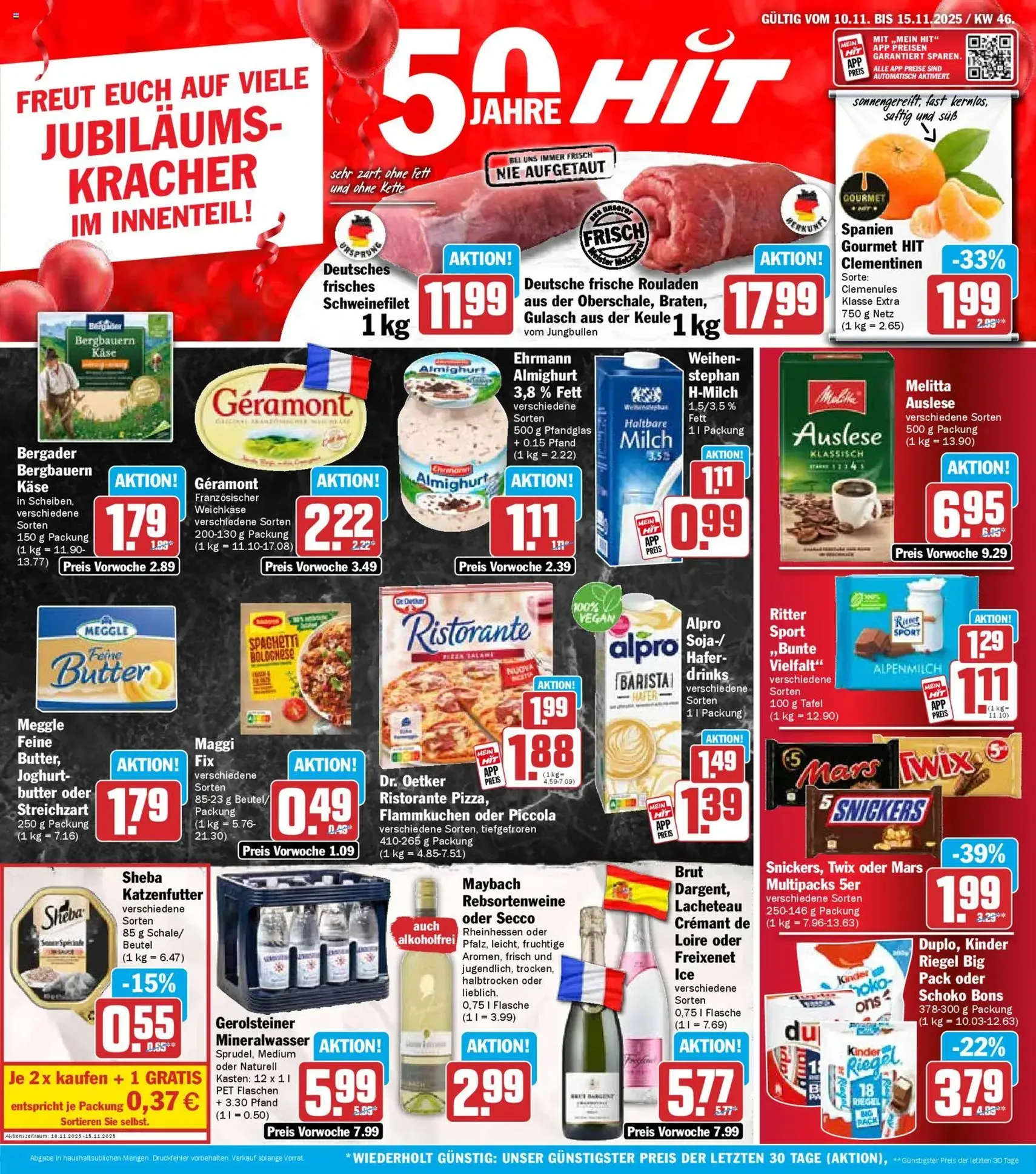 HIT Prospekt - Gültiger Prospekt ab 10.11.2025, Seite 1 von insgesamt 19