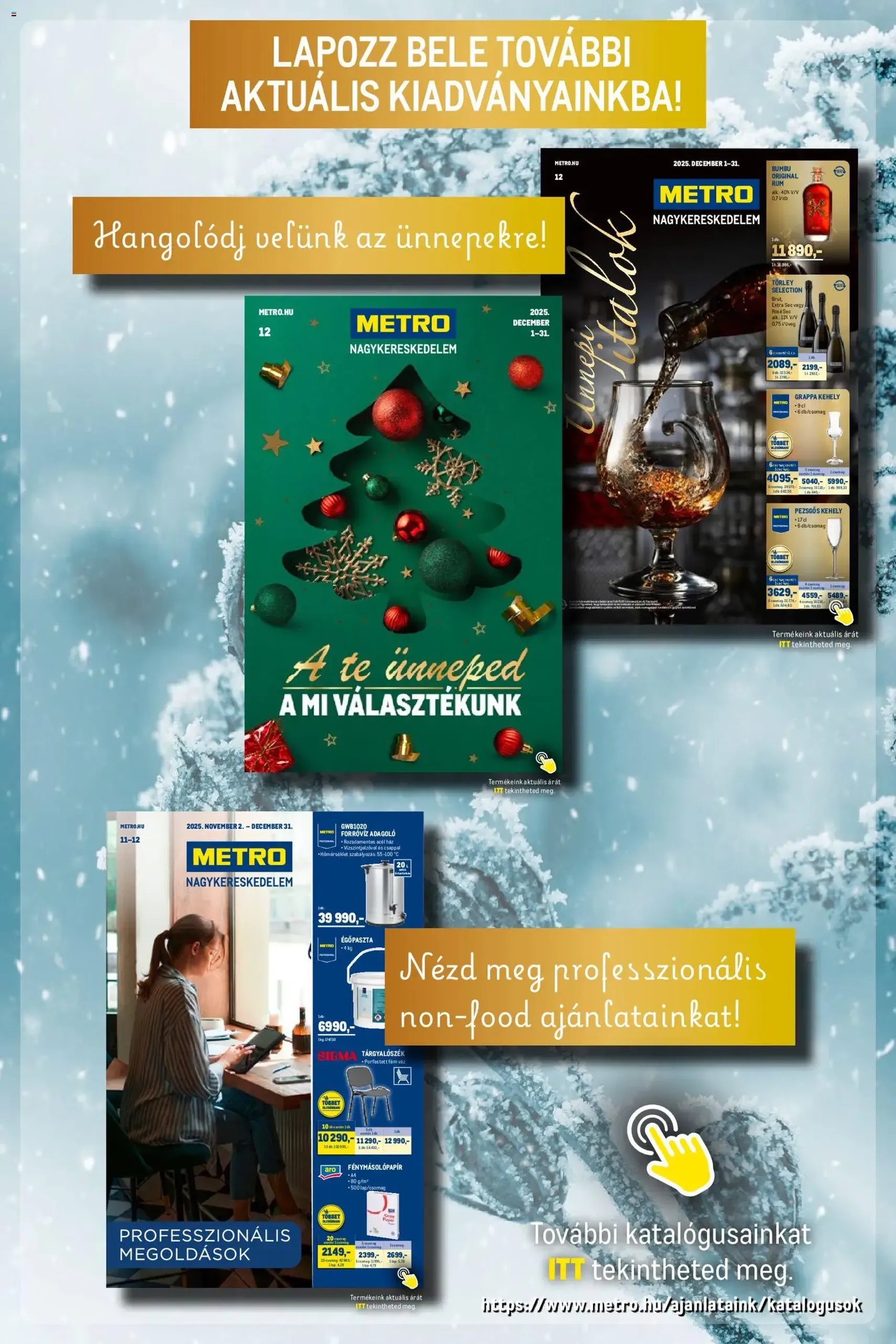 Metro - Élelmiszer és Szezonális katalógus 2025/12 - 2025.12.01. érvényes szórólap 32 oldal 33 oldalból