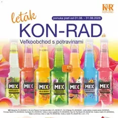 KON - RAD leták - náhľad letáku platný od 01.08.2026